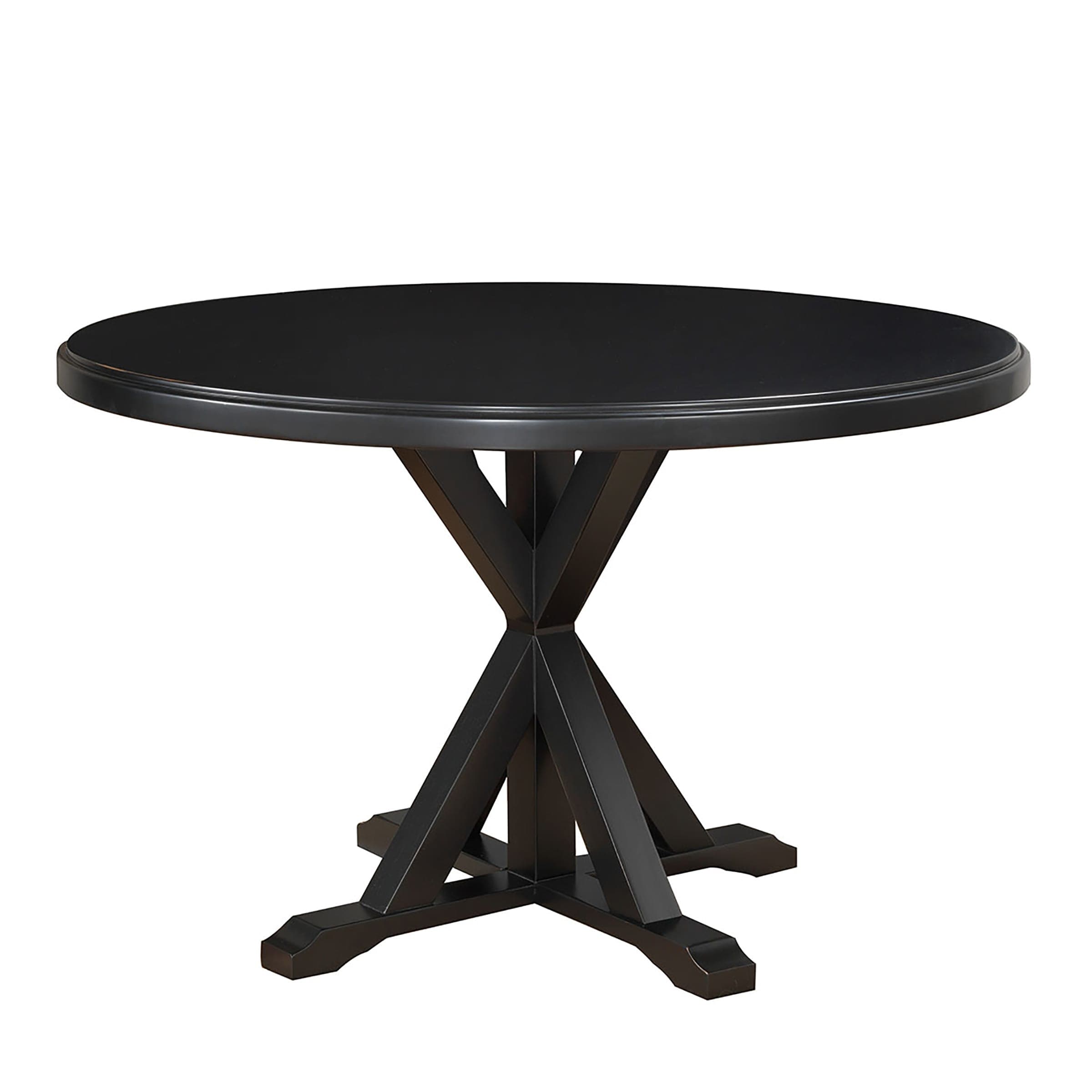 Closeout! Branton Round Dining Table - Dark Espresso - Thumbnail 11