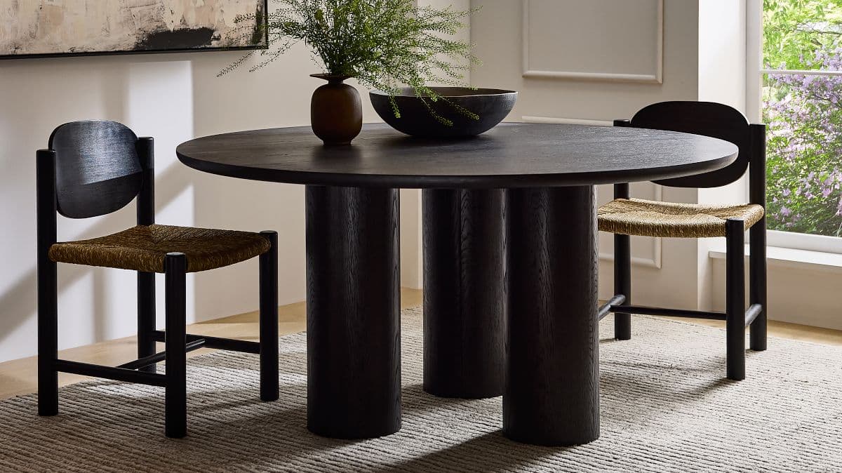 Closeout! Branton Round Dining Table - Dark Espresso - Thumbnail 6