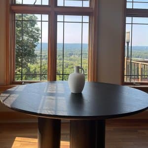 Closeout! Branton Round Dining Table - Dark Espresso - Thumbnail 10