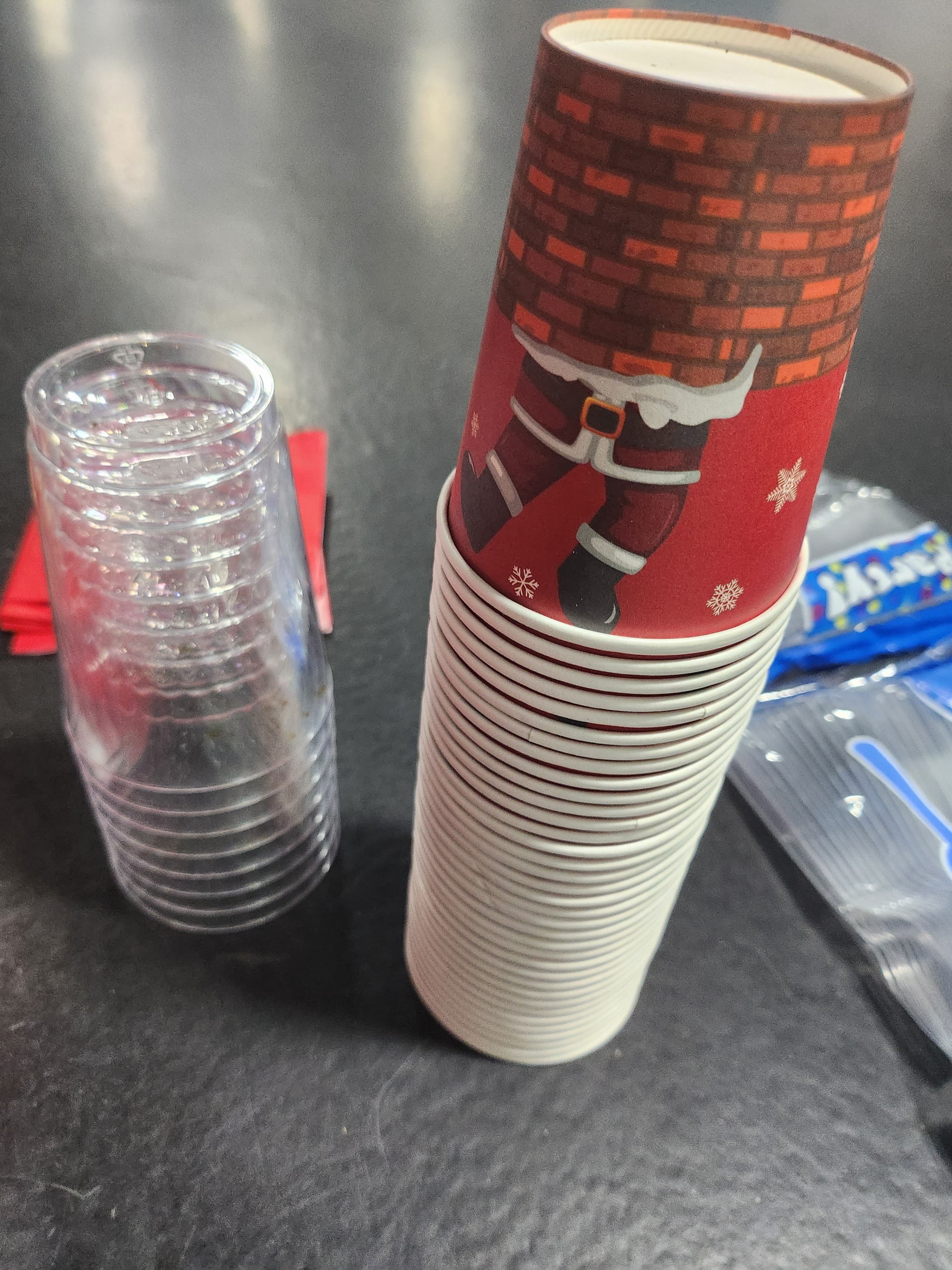 Holiday Disposable Cups and Plates Set