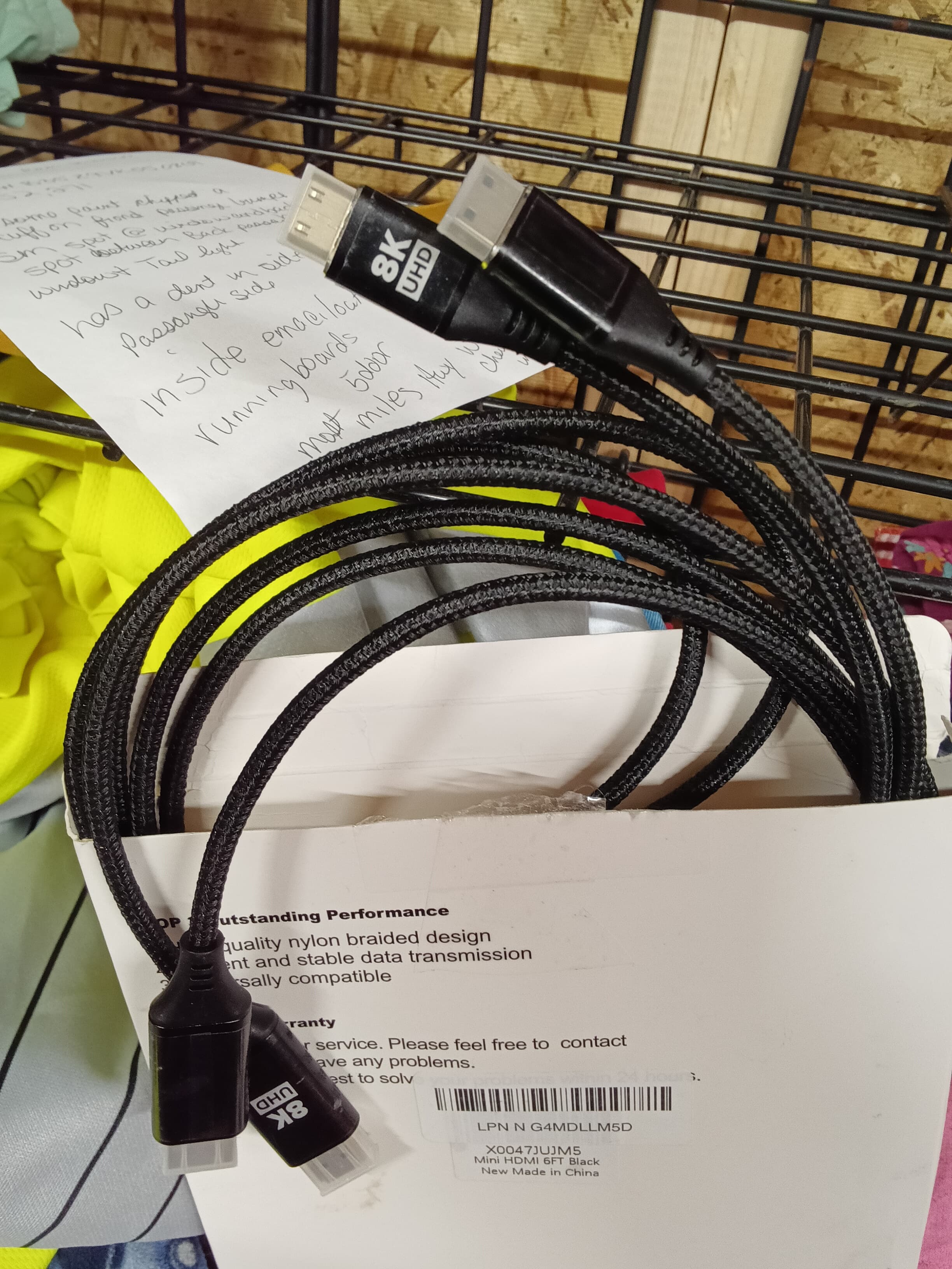 8K UHD HDMI Cable Nylon Braided 6ft 2 pack
