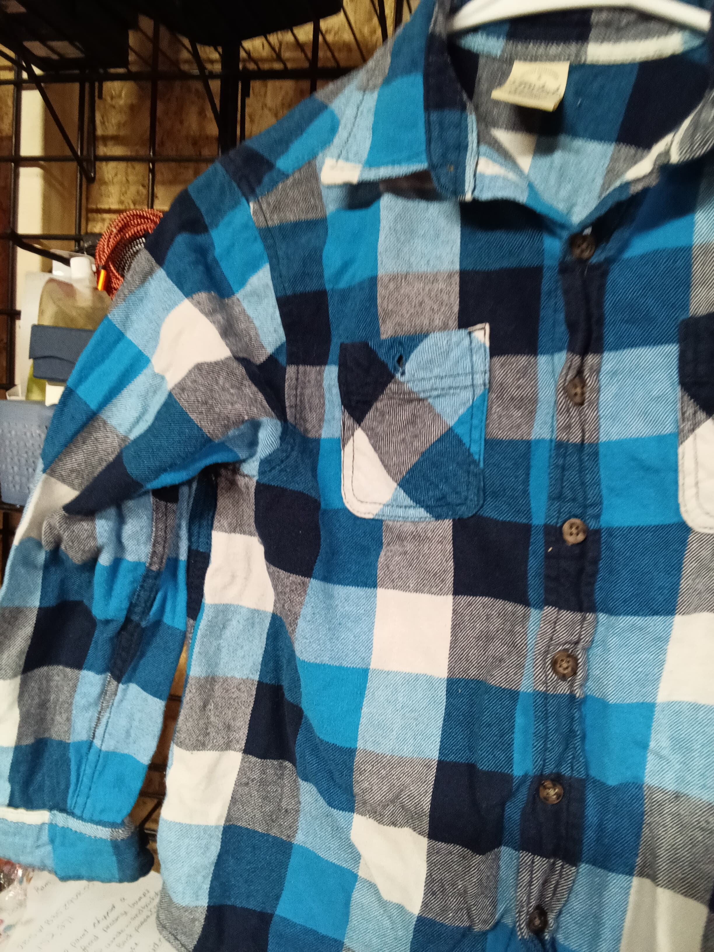 Jaded Glory Boys Plaid Flannel Shirt Size 16/18 - Thumbnail 2