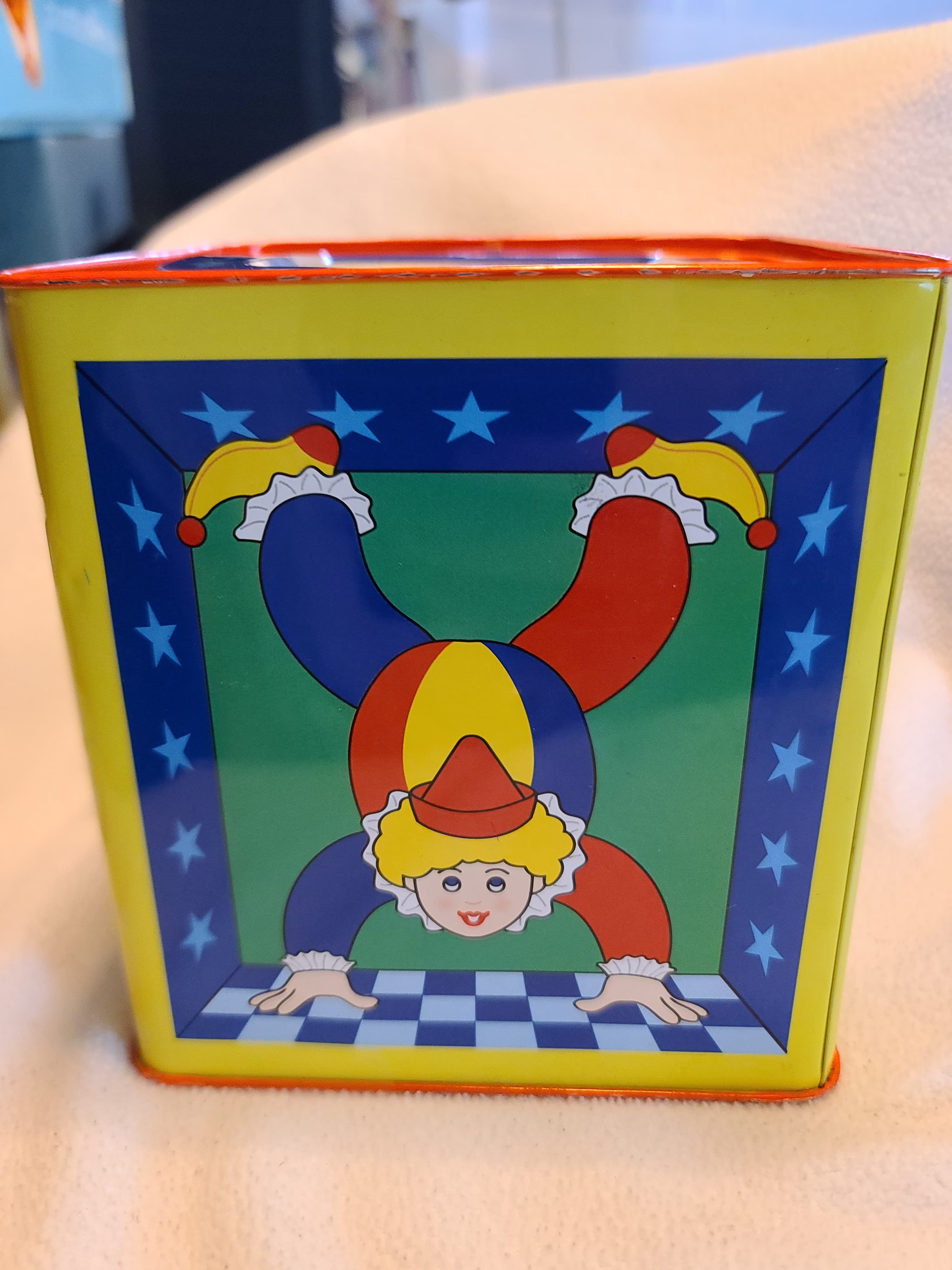 Schylling Jester Jack in the Box Tin Musical Toy Works Great - Thumbnail 6