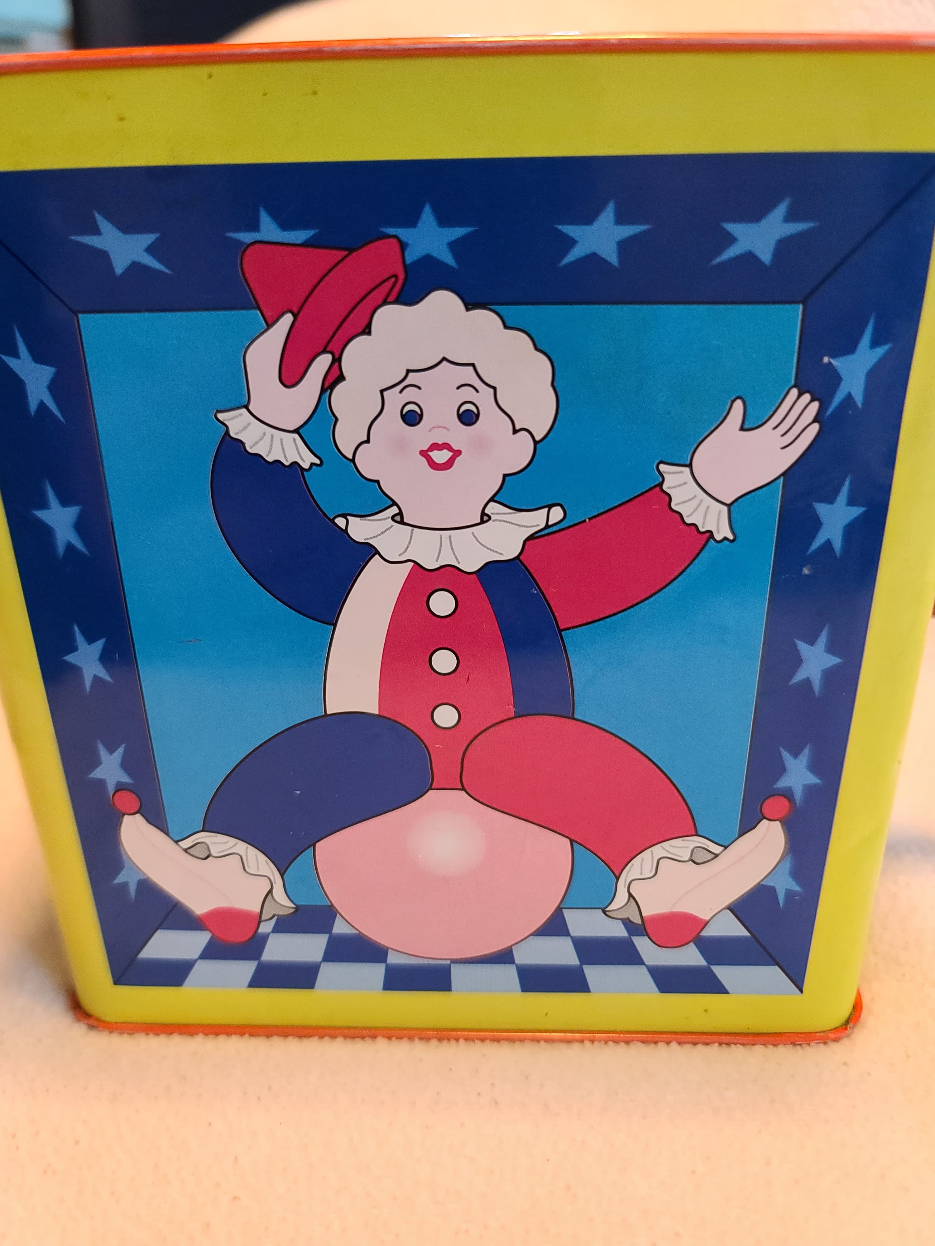 Schylling Jester Jack in the Box Tin Musical Toy Works Great - Thumbnail 7