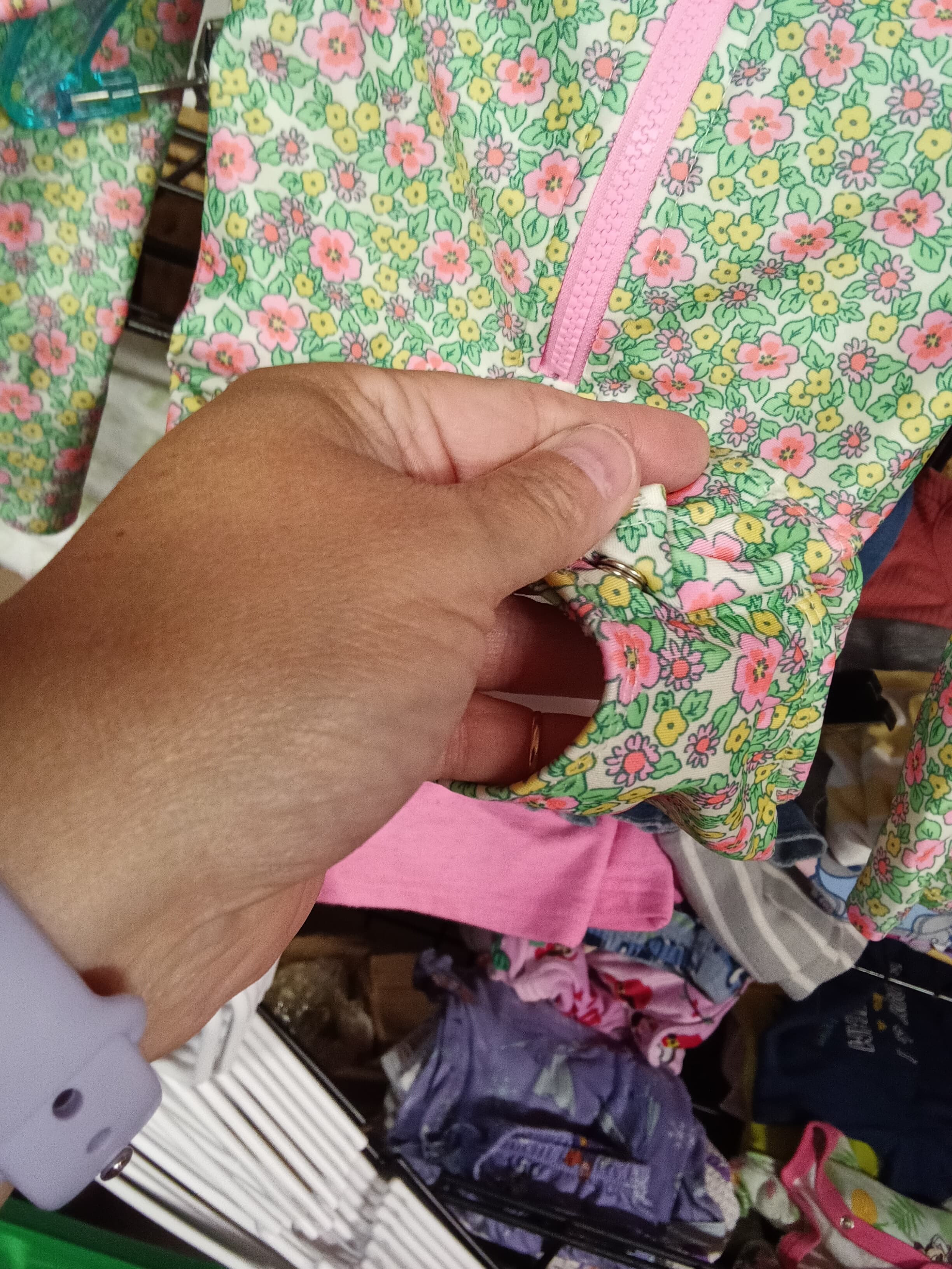 Cat & Jack Floral Long Sleeve Top 3T - Thumbnail 5
