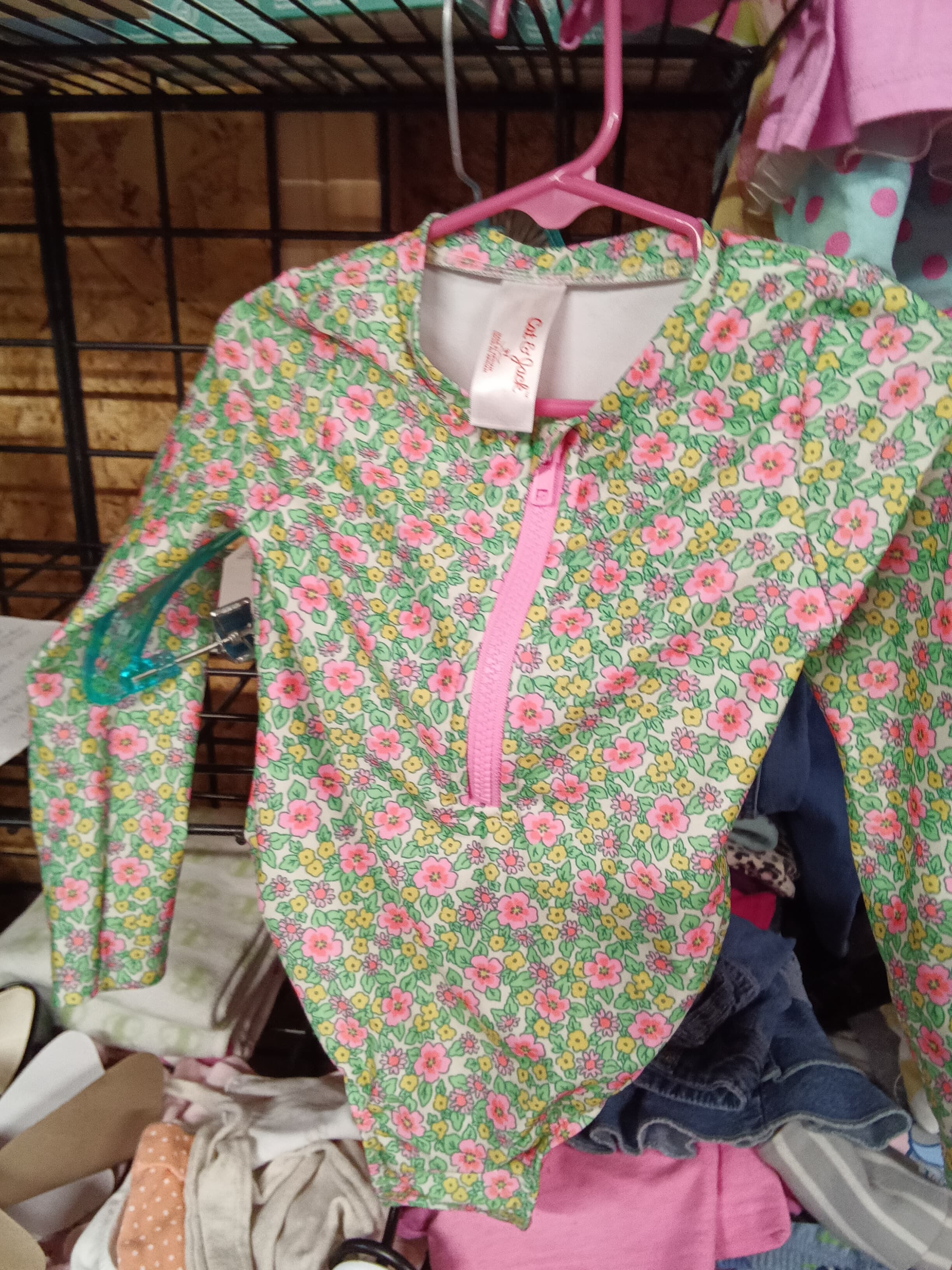 Cat & Jack Floral Long Sleeve Top 3T - Thumbnail 4
