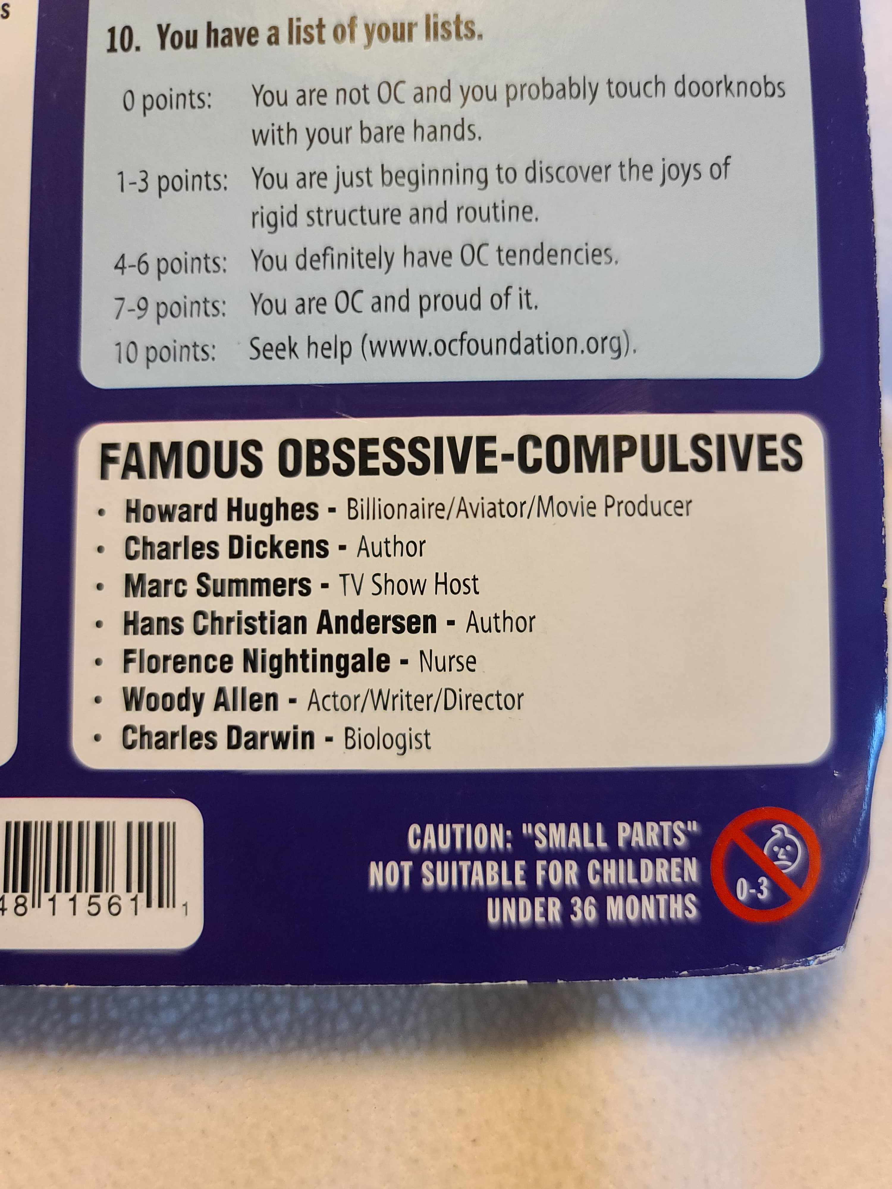 Vintage 2005 Accoutrements Obsessive Compulsive OCD Action Figure New Sealed - Thumbnail 6