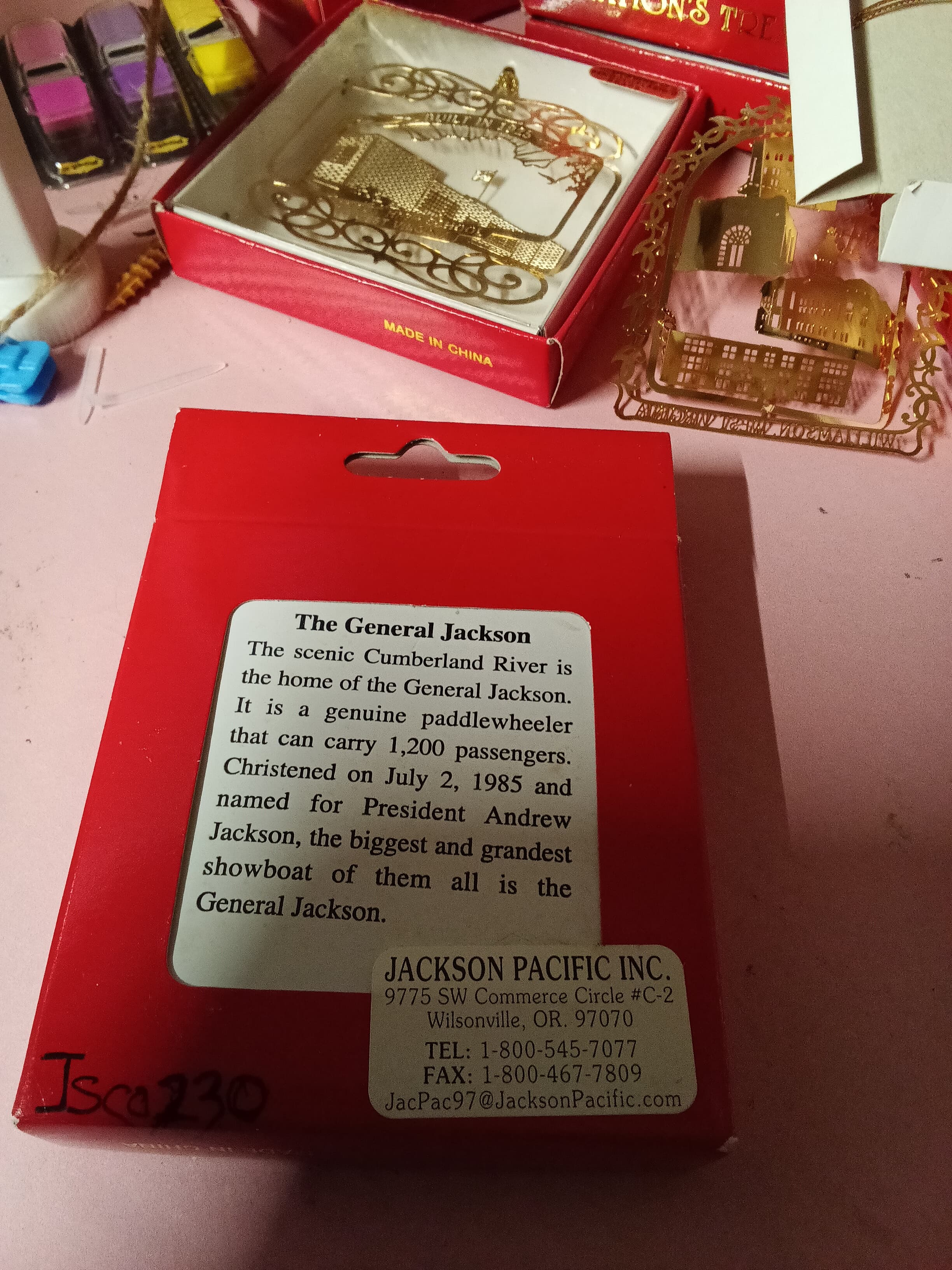 Nation's Treasures General Jackson Showboat Ornament - Thumbnail 3