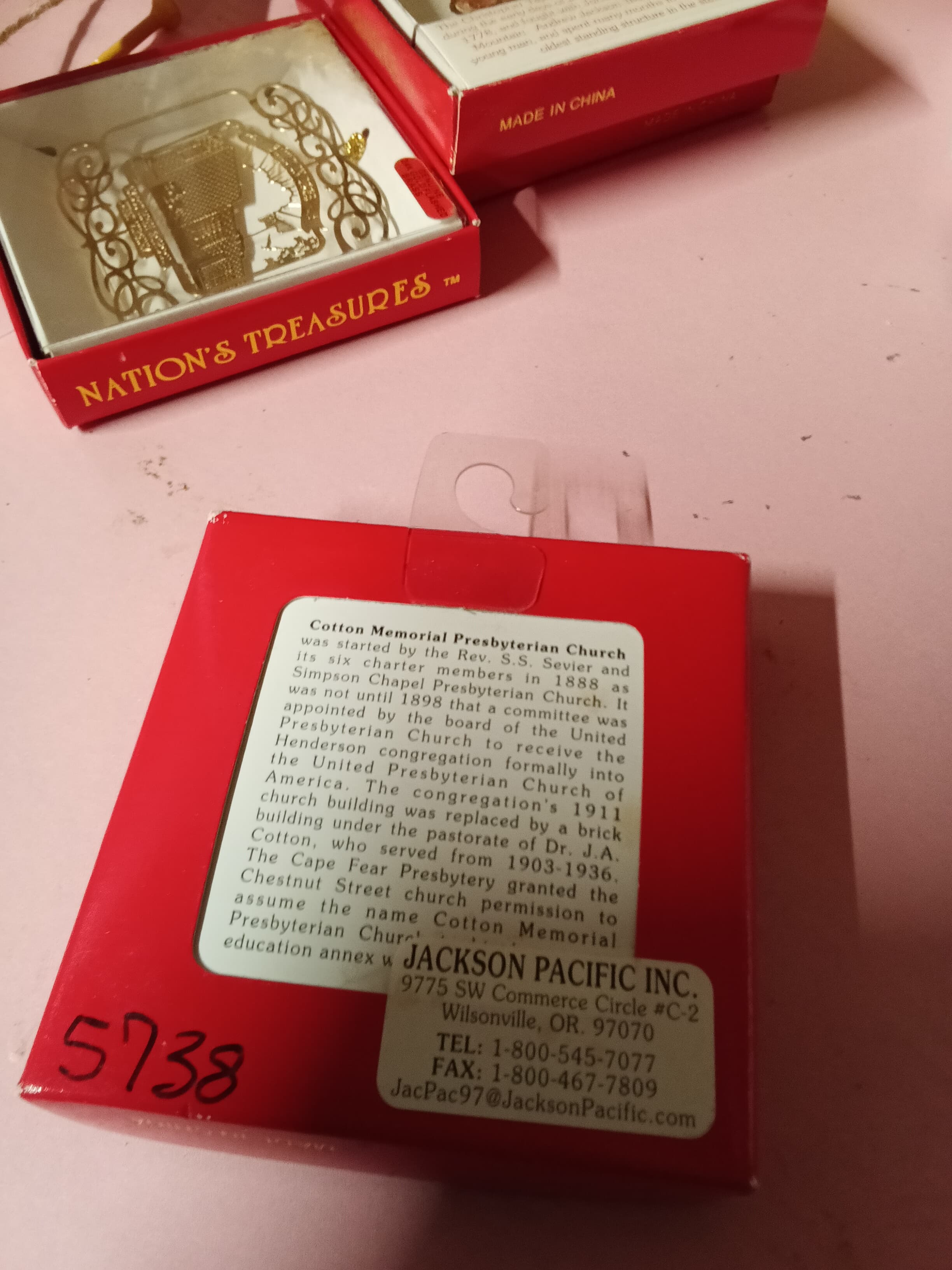 Nation's Treasures 24K Gold-Plated Brass Ornament - Thumbnail 3