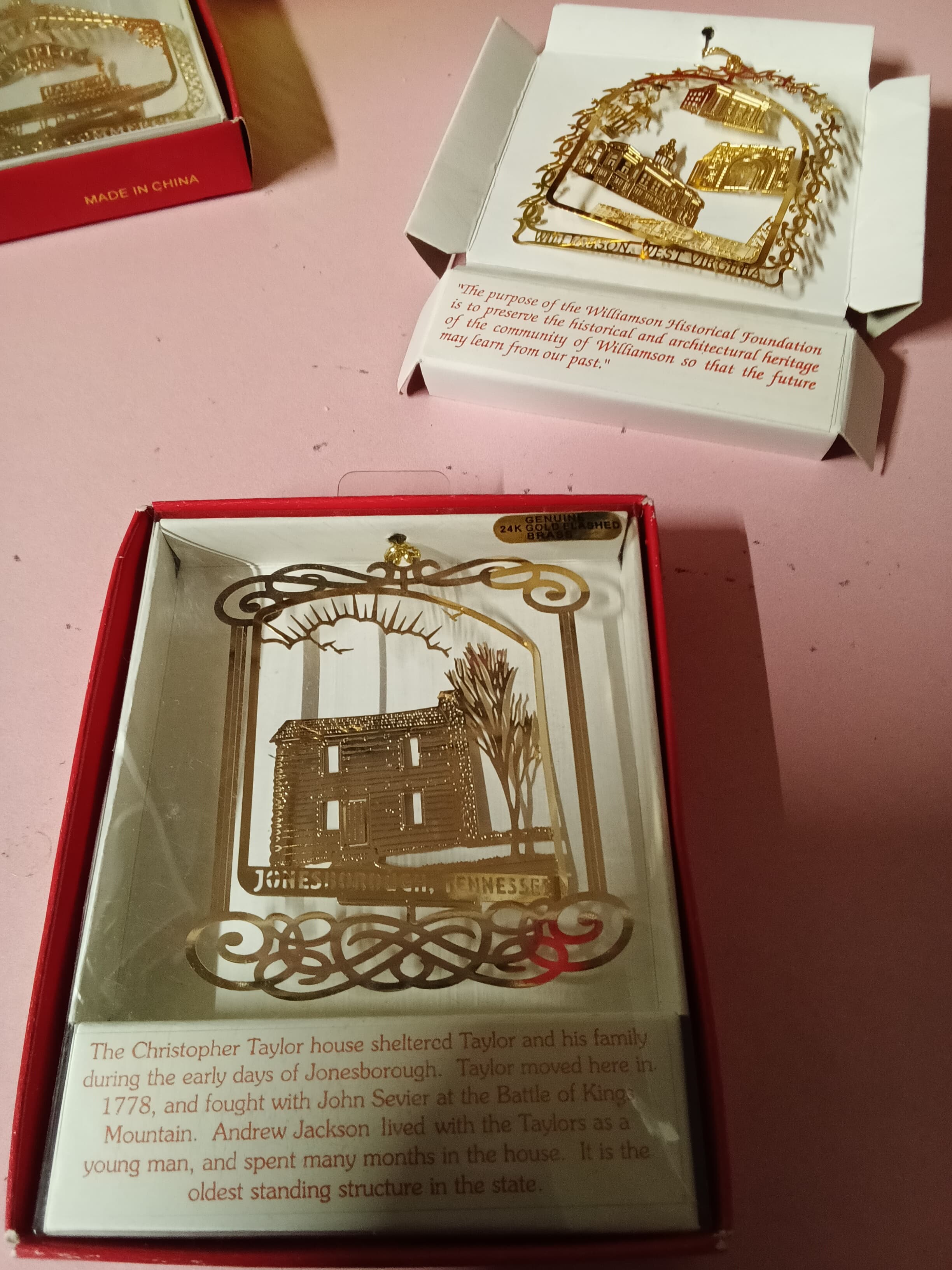 Jackson Pacific 24K Gold-Plated Ornament