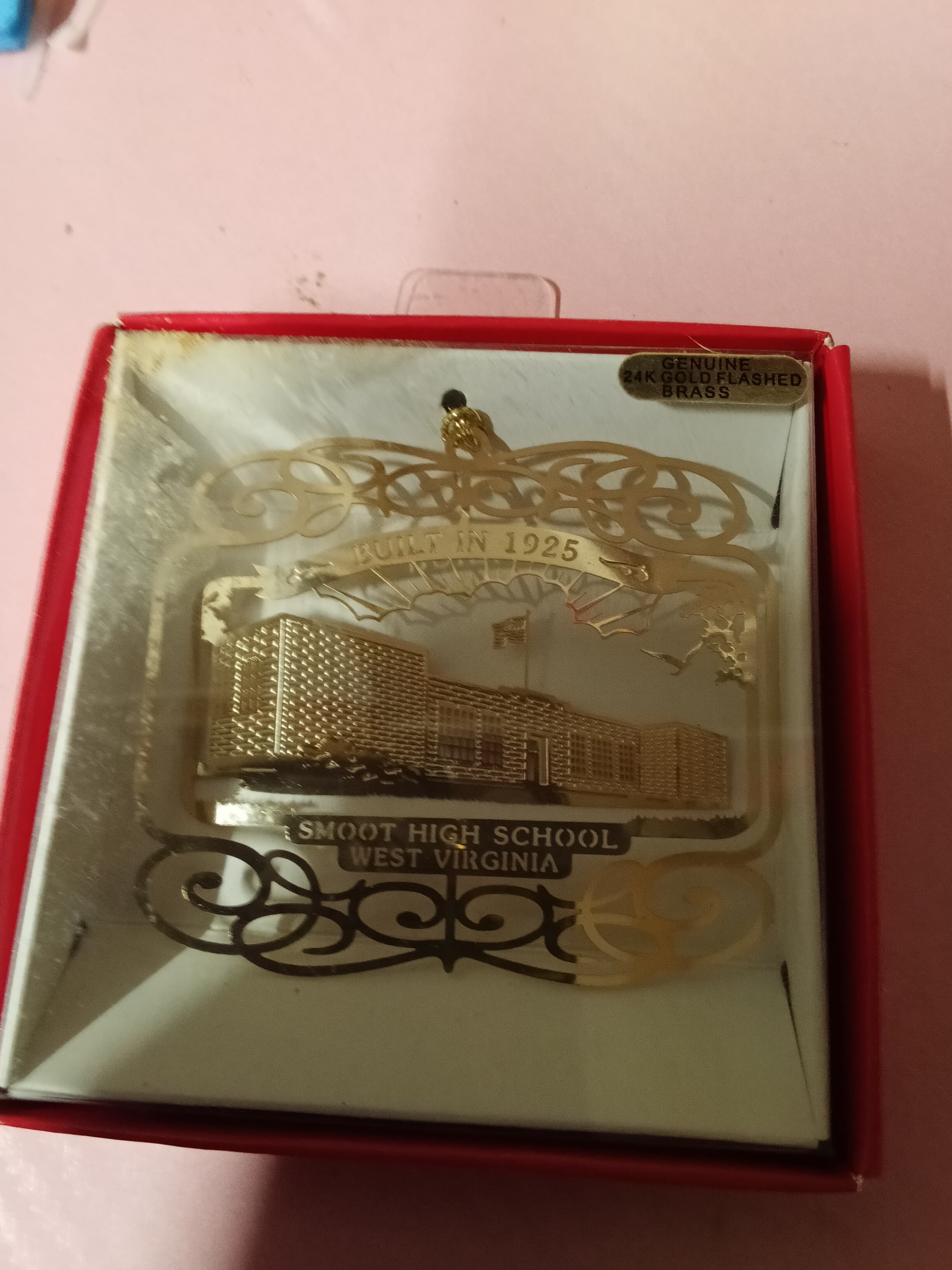 Jackson Pacific Smoot High School Ornament 24K Gold Flashed - Thumbnail 2