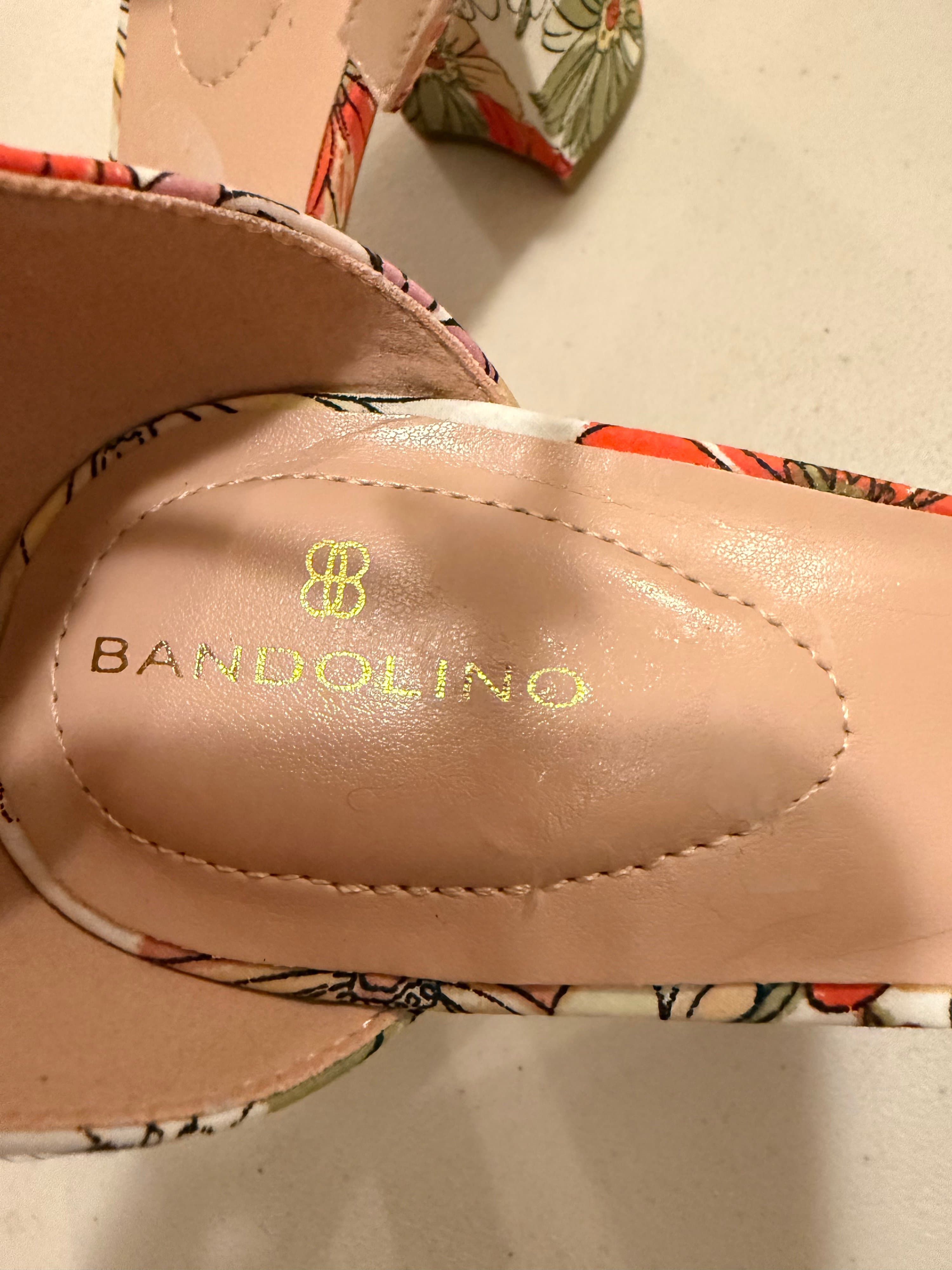 Bandolino Floral Block Heel Sandals - Thumbnail 5