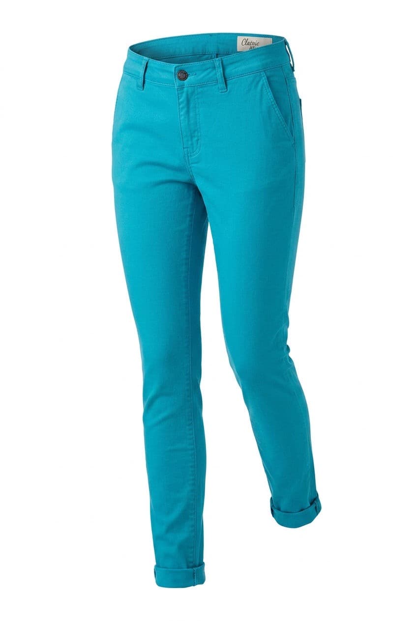 Cosmic Blue Love Turquoise Chino Pants