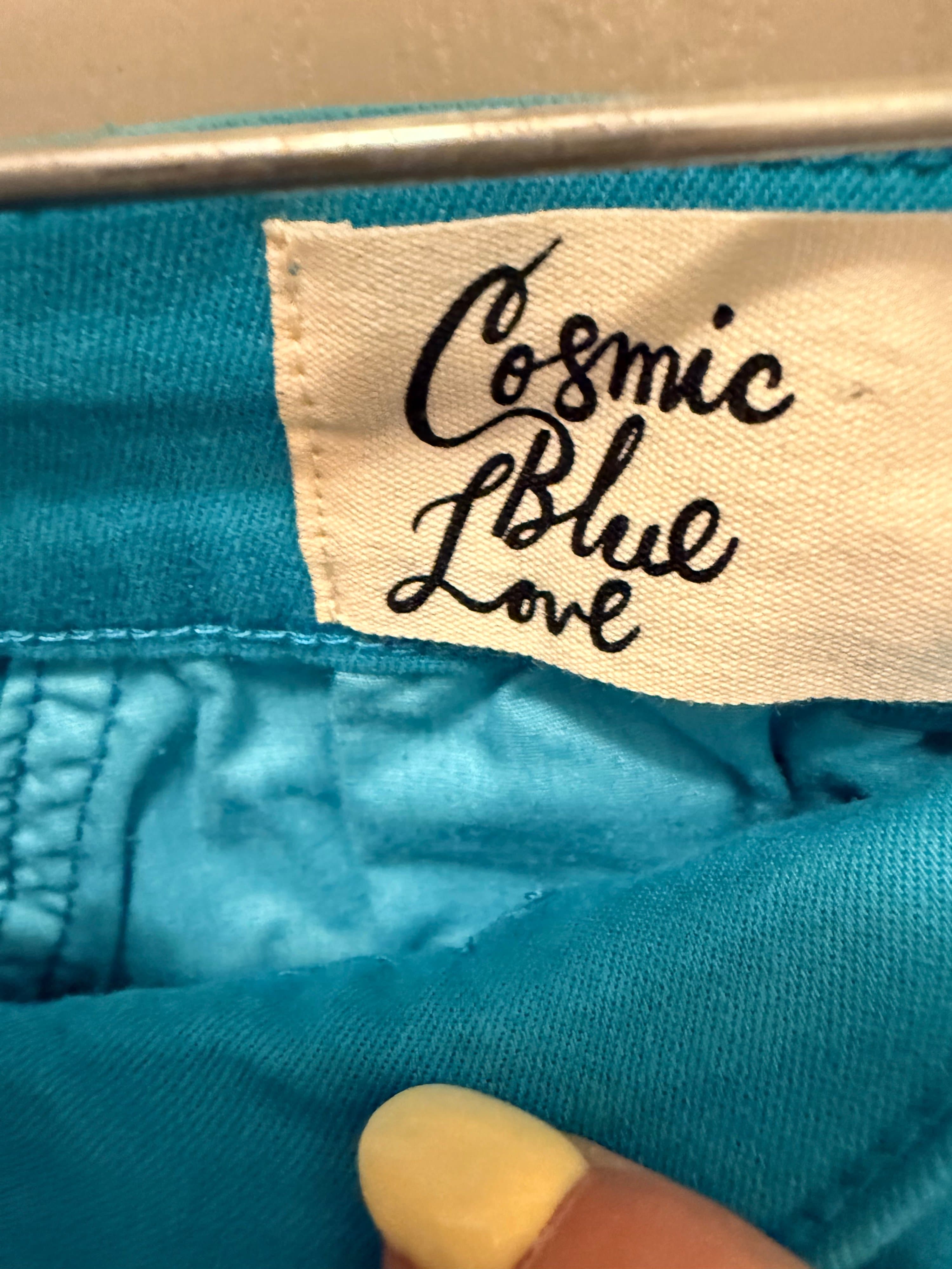 Cosmic Blue Love Turquoise Chino Pants - Thumbnail 2