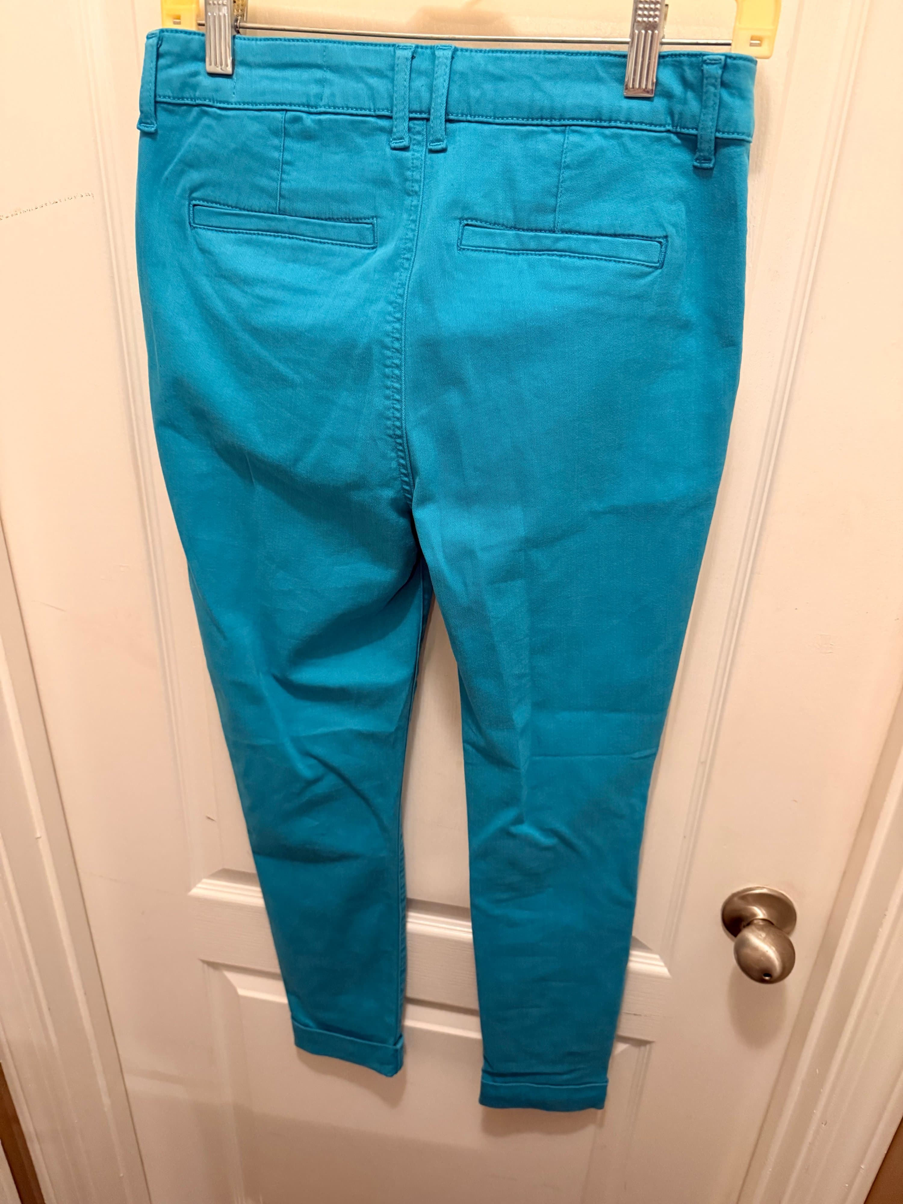 Cosmic Blue Love Turquoise Chino Pants - Thumbnail 4