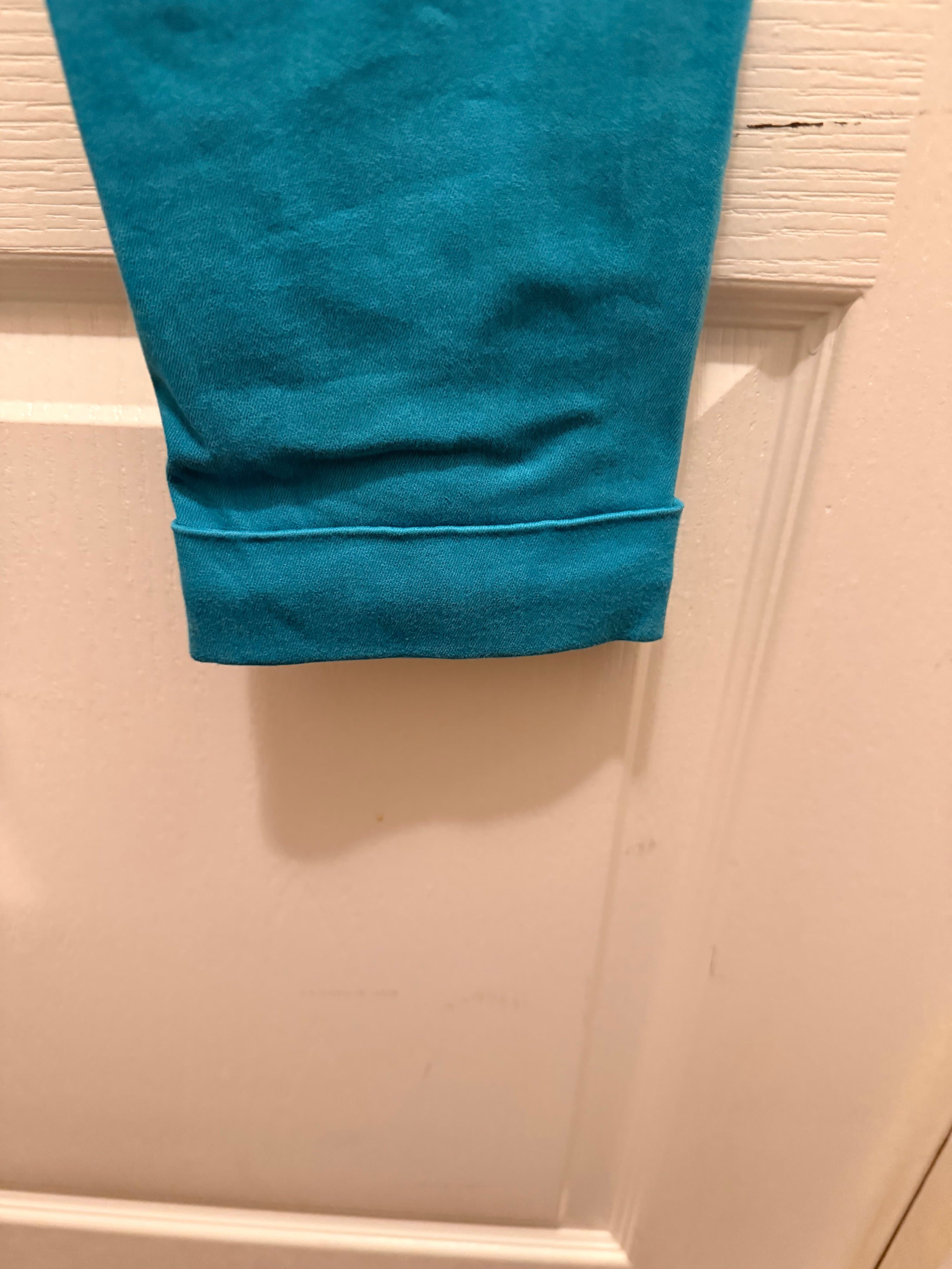 Cosmic Blue Love Turquoise Chino Pants - Thumbnail 6
