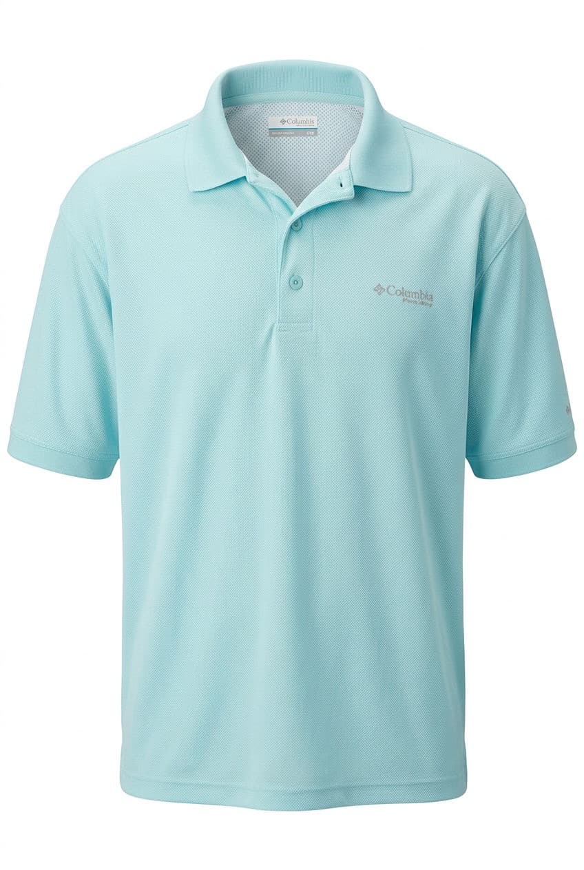 Columbia Men's Polo Shirt Light Blue