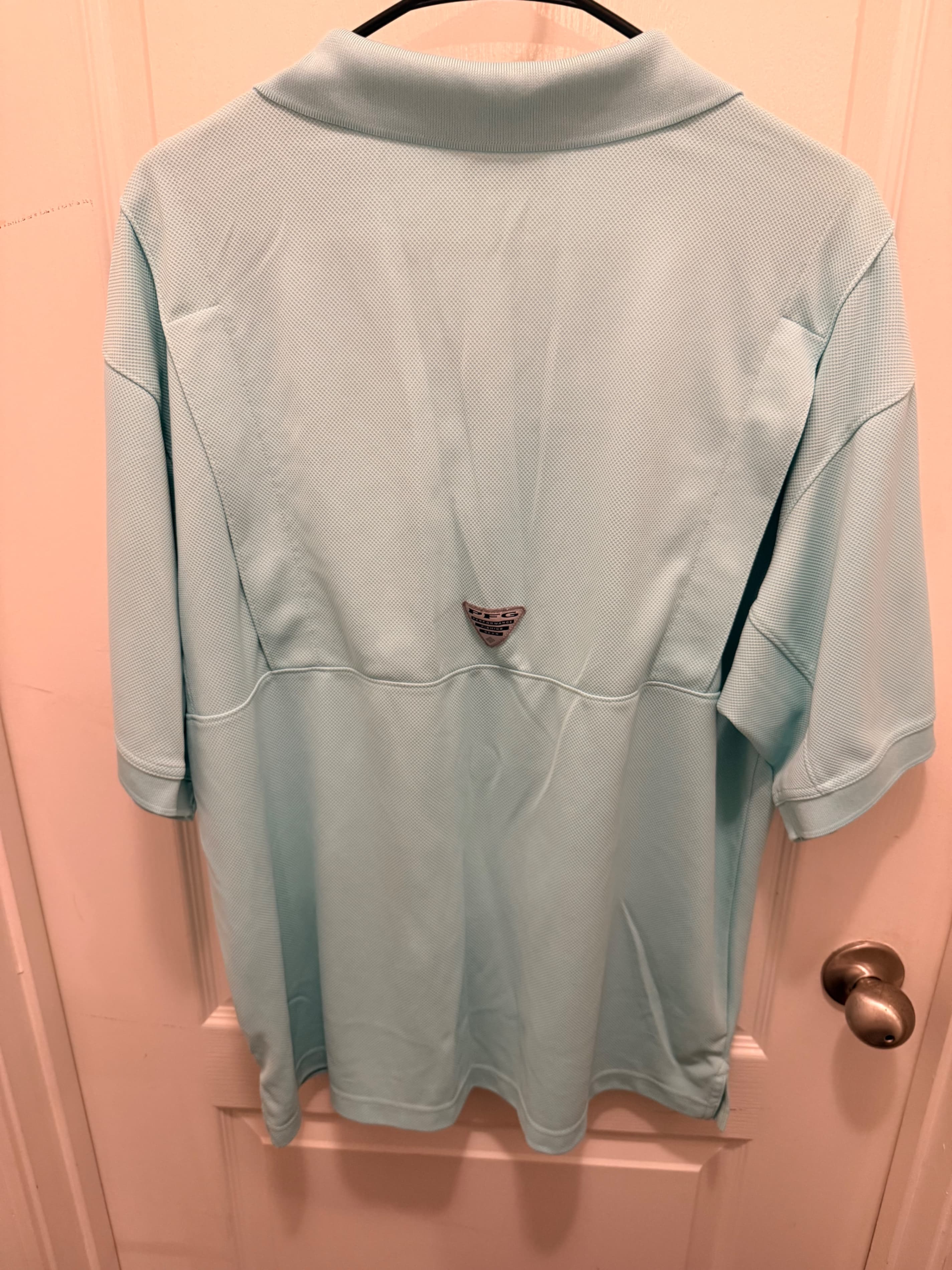 Columbia Men's Polo Shirt Light Blue - Thumbnail 4