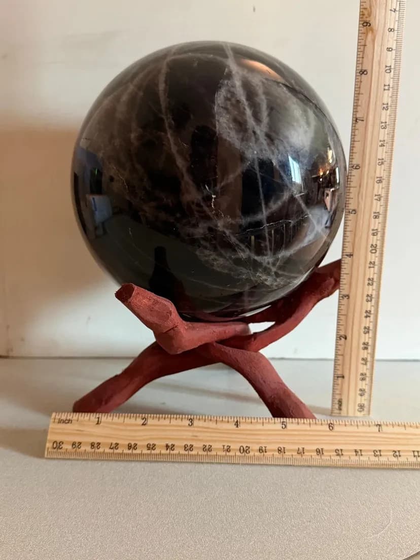Large Smokey Quartz Sphere - Thumbnail 2