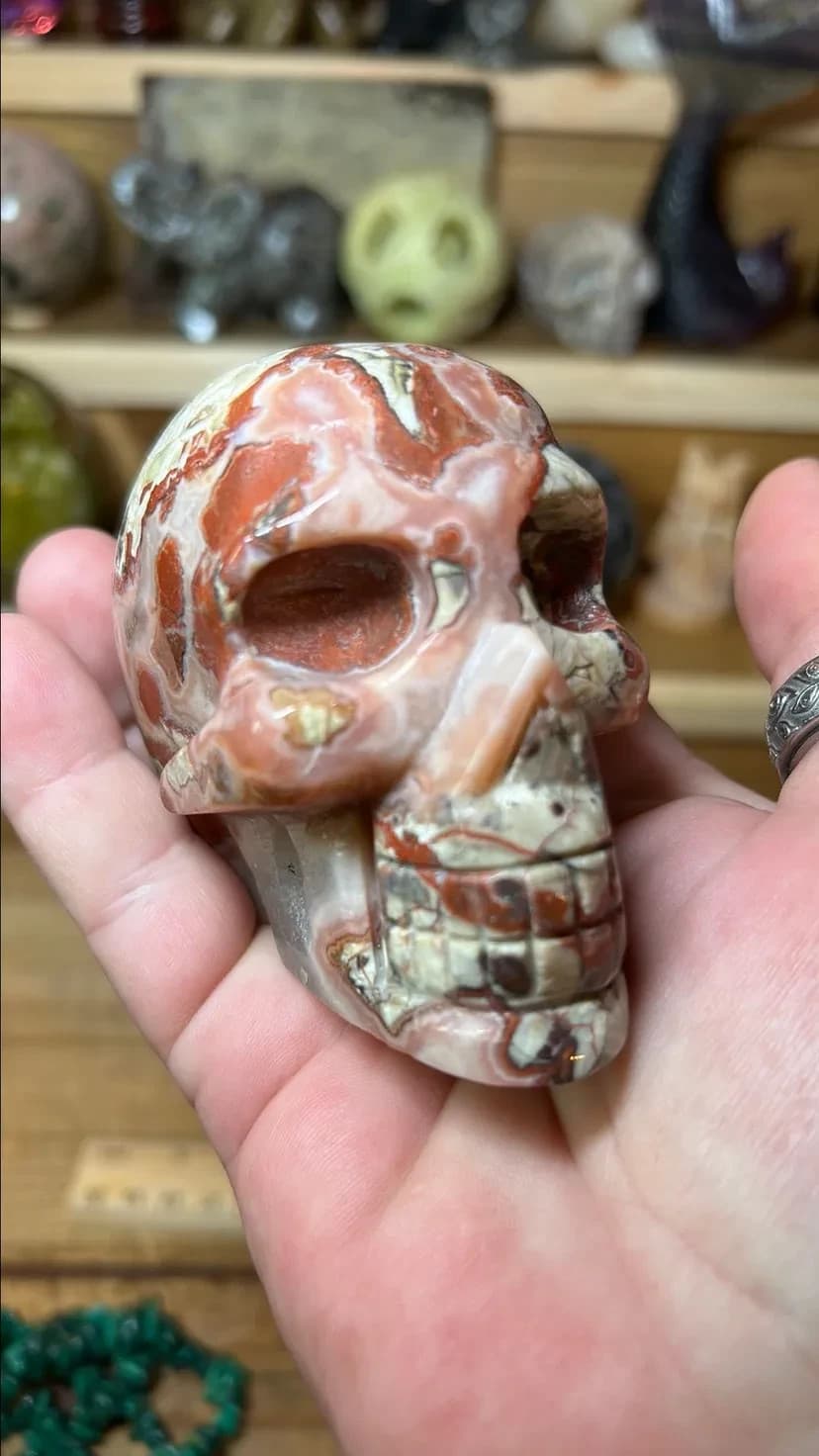 Money Agate skull #2