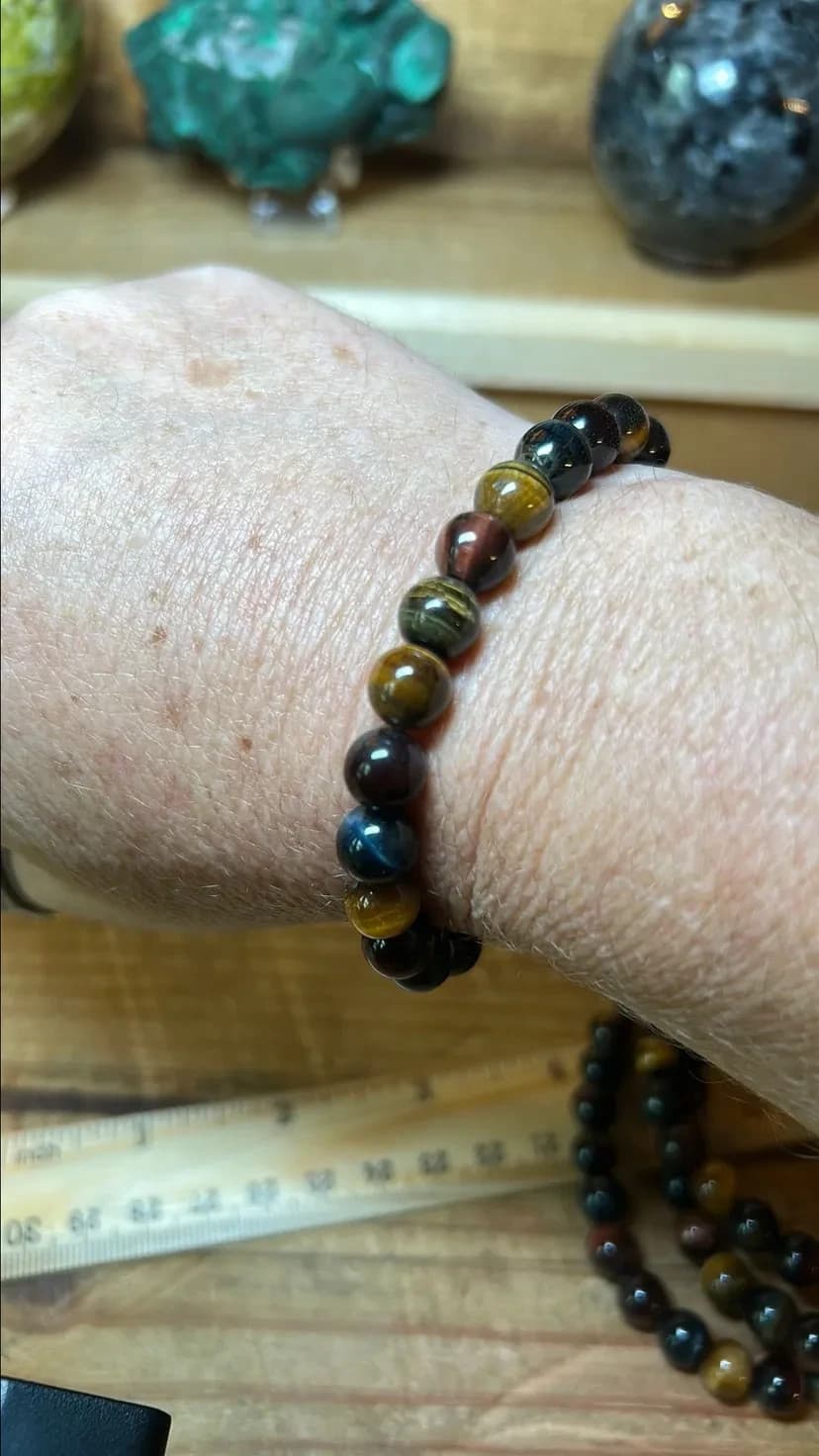 Tri-colored Tigers Eye Bracelet - Thumbnail 2