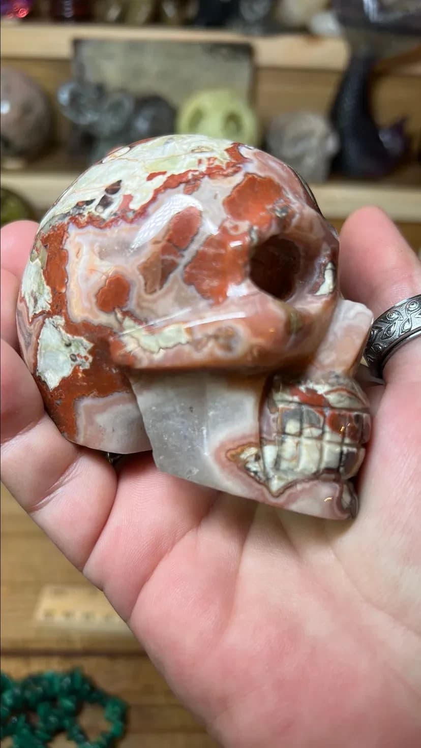 Money Agate skull #2 - Thumbnail 2