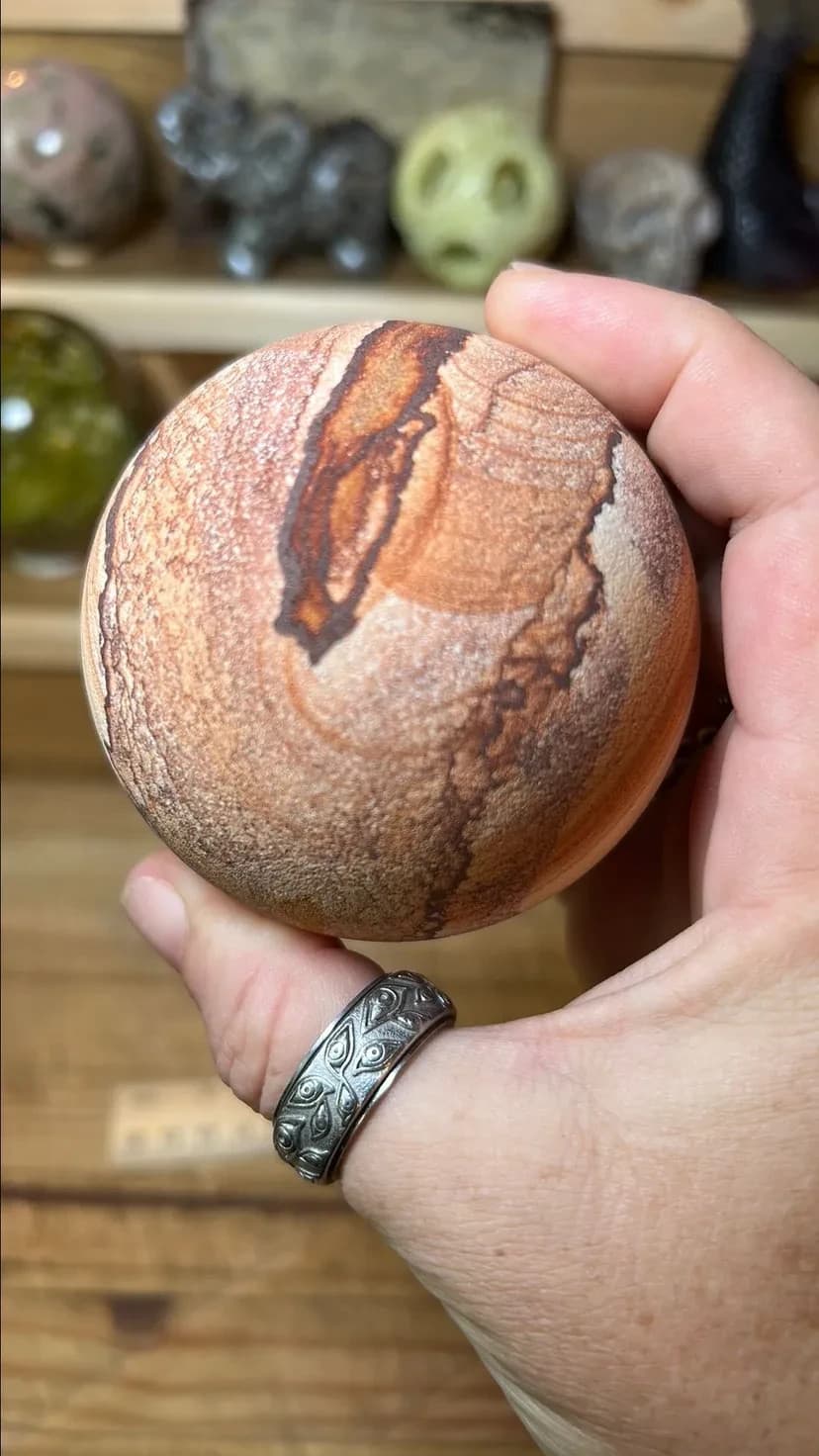 Sandstone Sphere - Thumbnail 2