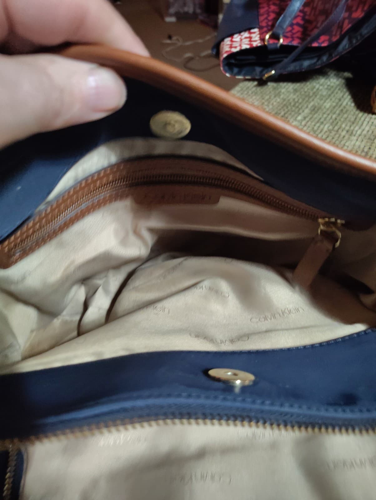 Calvin Klein navy tote bag 0000000552 - Thumbnail 6