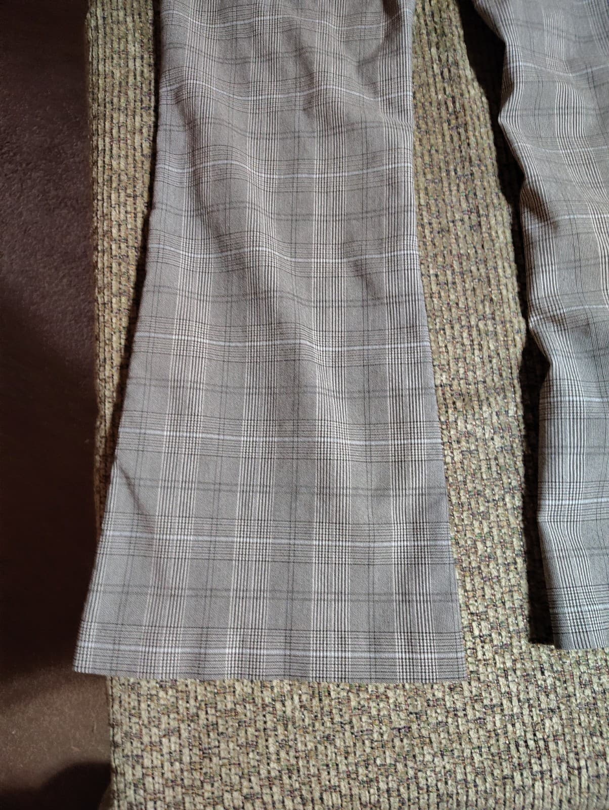 New Directions High Waisted Trouser Pants Pleated Gray Striped Womens Size XL - Thumbnail 10