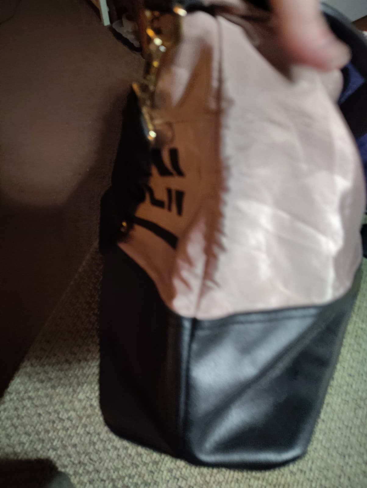 Steve Madden Black & Pink Large Gym Tote Overnight Travel Duffel Bag Carry-On. - Thumbnail 5
