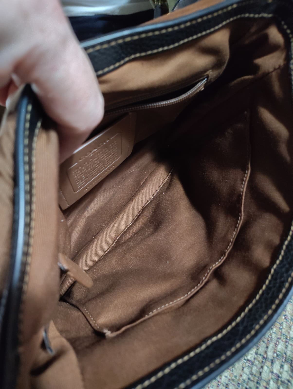Coach Navy Sprint Map 25 Signature Jacquard & Leather Bag (CE534) - Thumbnail 4