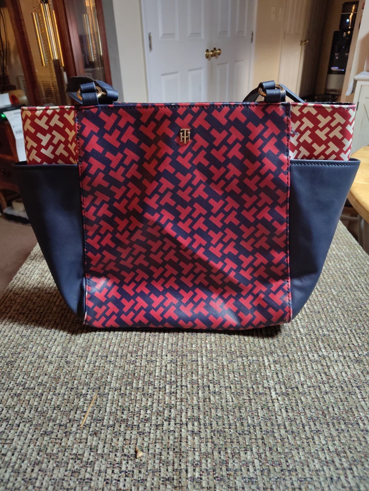Tommy Hilfiger "Beth II" Monogram Tote Bag