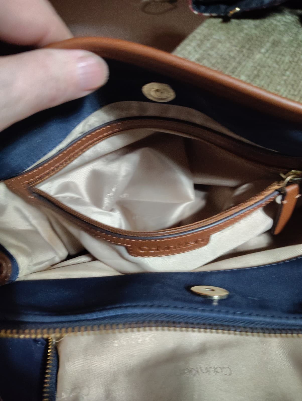 Calvin Klein navy tote bag 0000000552 - Thumbnail 8