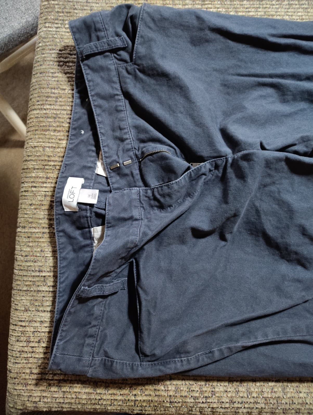 Loft "The Slim" Blue Khaki Pants - Women's 8 Regular - Thumbnail 6