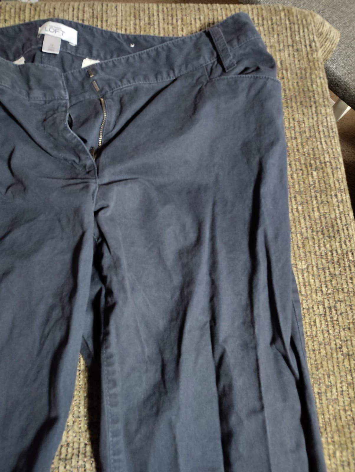Loft "The Slim" Blue Khaki Pants - Women's 8 Regular - Thumbnail 5