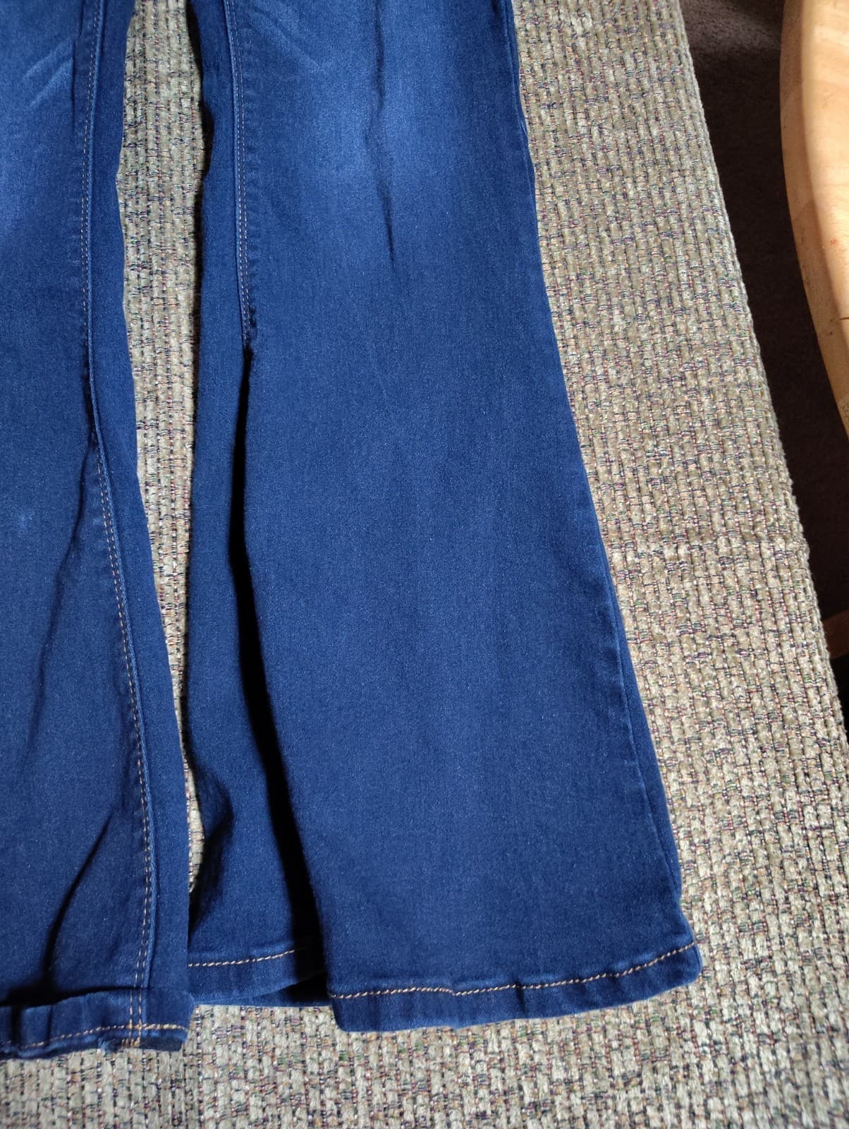 Bamboo Jeans Womens Size 15 Blue High Rise Flare Stretch Denim Jeans - Thumbnail 3