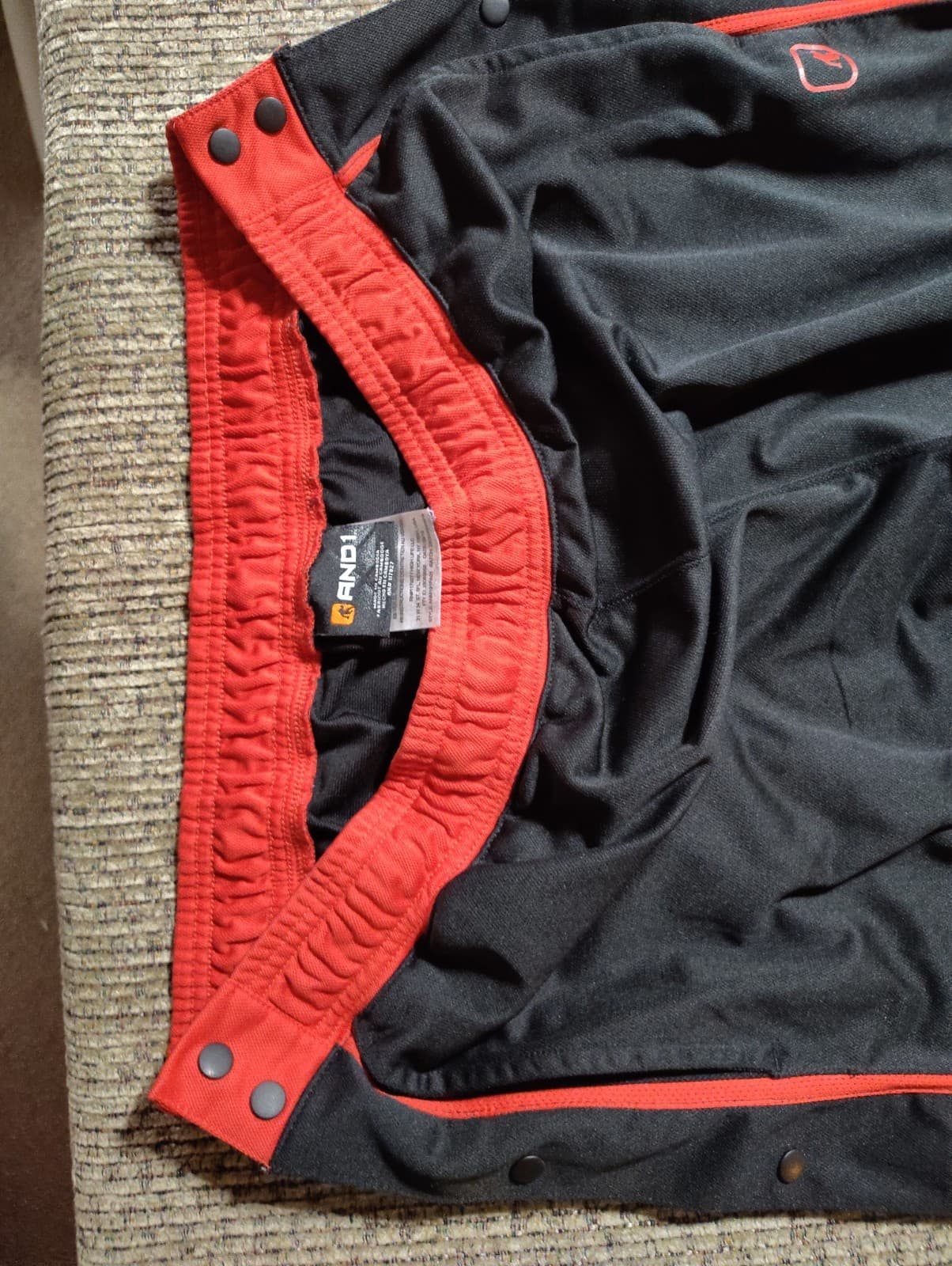 Vintage AND1 Pant Mens XL Black Polyester Track Tear Away Basketball Activewear - Thumbnail 6