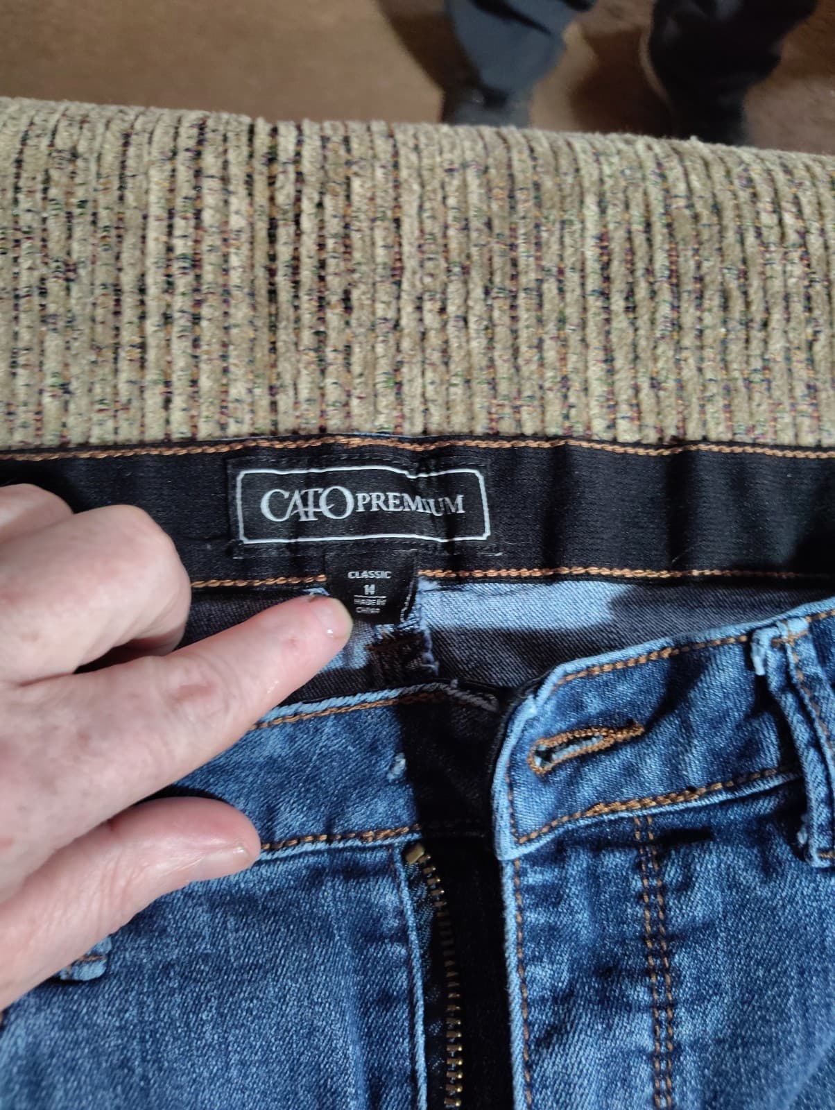 CATO DENIM CLASSIC DARK WASH DENIM JEANS WOMENS SIZE 14 - Thumbnail 8