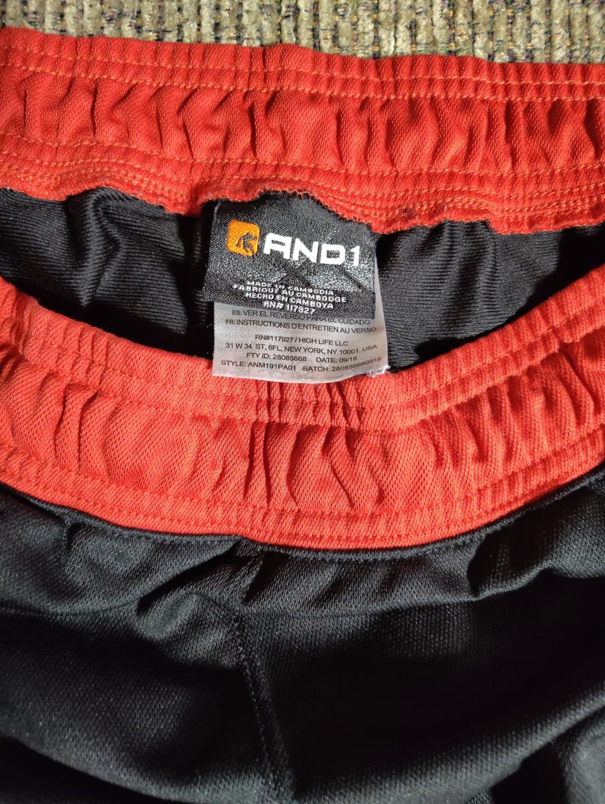 Vintage AND1 Pant Mens XL Black Polyester Track Tear Away Basketball Activewear - Thumbnail 7