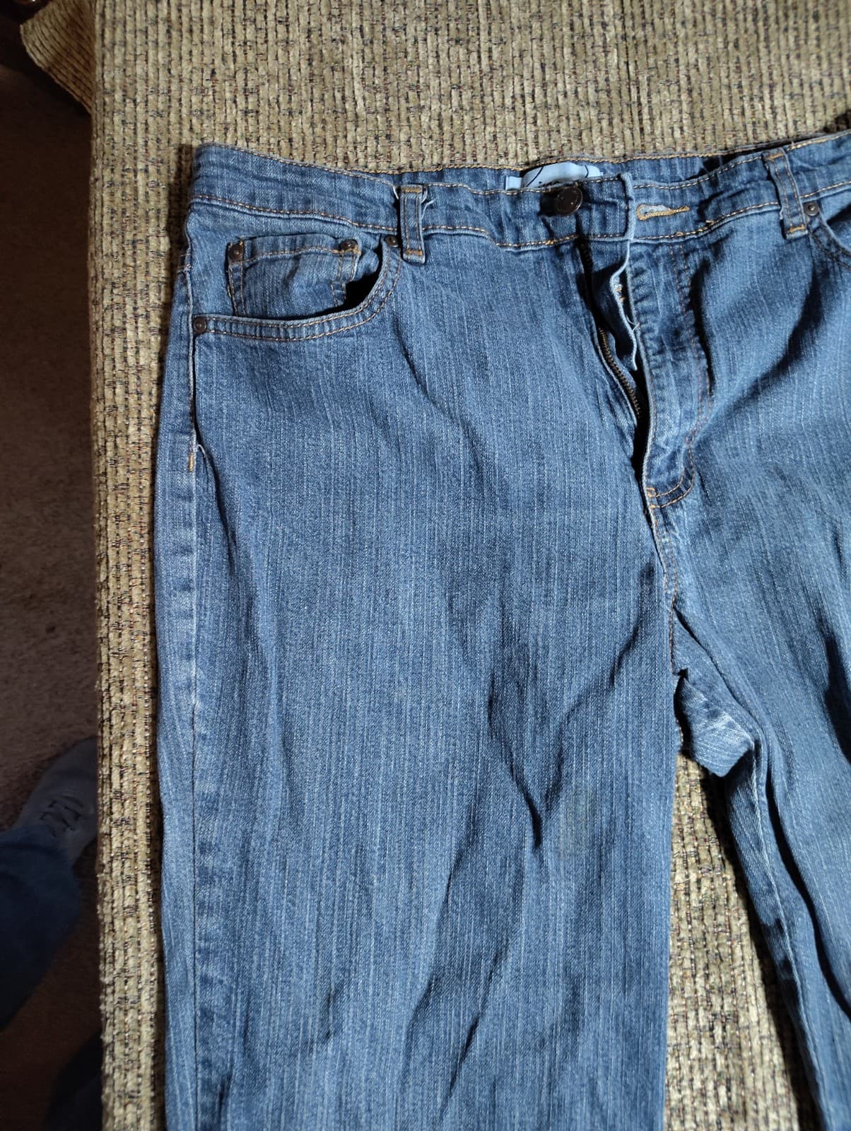 Kim Rogers Pants Womens Blue Denim Jeans 12 Short Cotton Spandex - Thumbnail 4