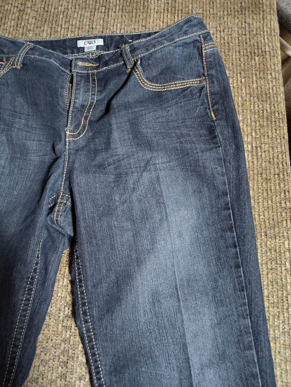 CATO Premium Jeans Womens 14 Blue Cotton Blend Pants Jenas - Thumbnail 5