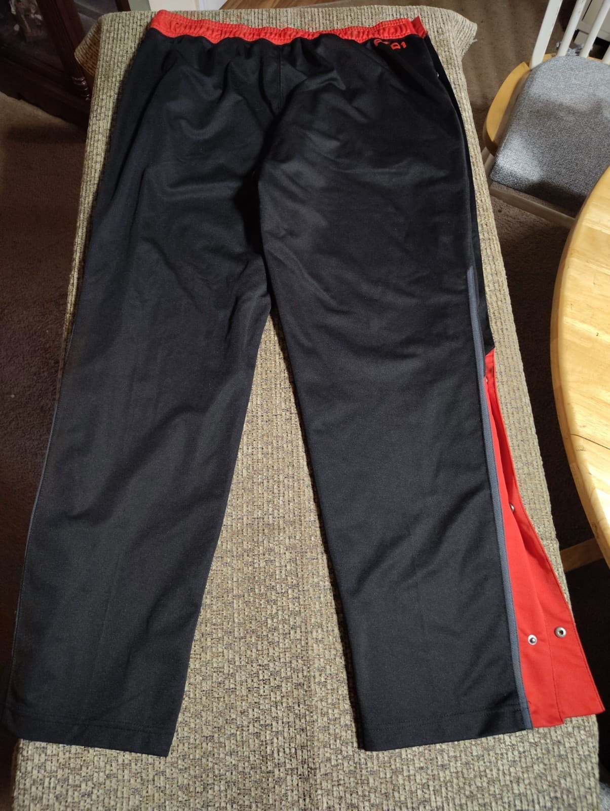 Vintage AND1 Pant Mens XL Black Polyester Track Tear Away Basketball Activewear - Thumbnail 9