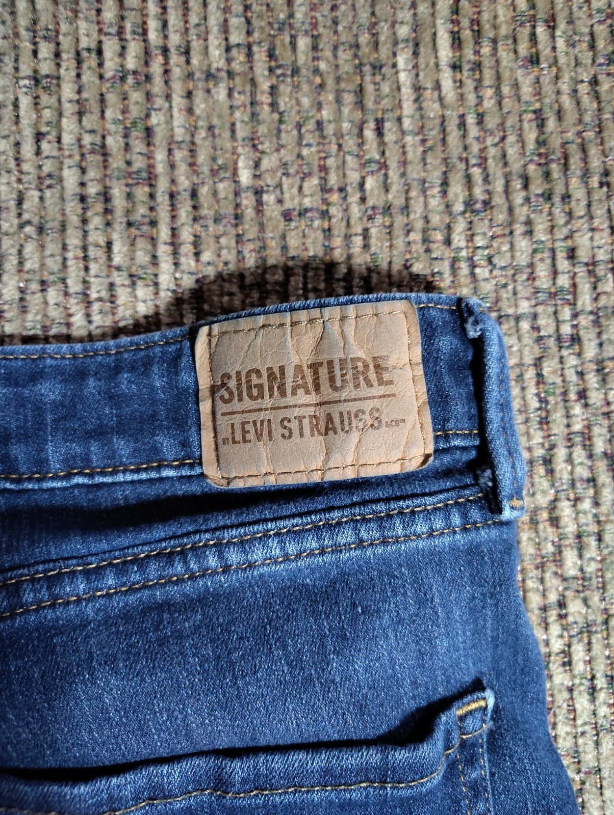 Levi’s Signature Jeans Size 14M W32 L30 Womens High Rise Skinny Blue Denim - Thumbnail 10