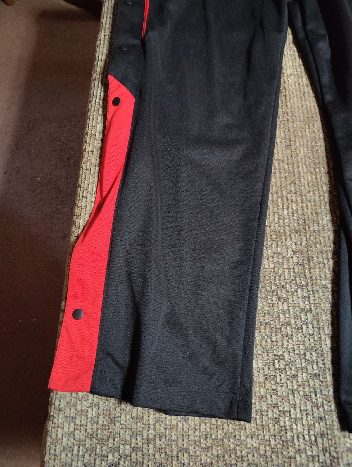 Vintage AND1 Pant Mens XL Black Polyester Track Tear Away Basketball Activewear - Thumbnail 2