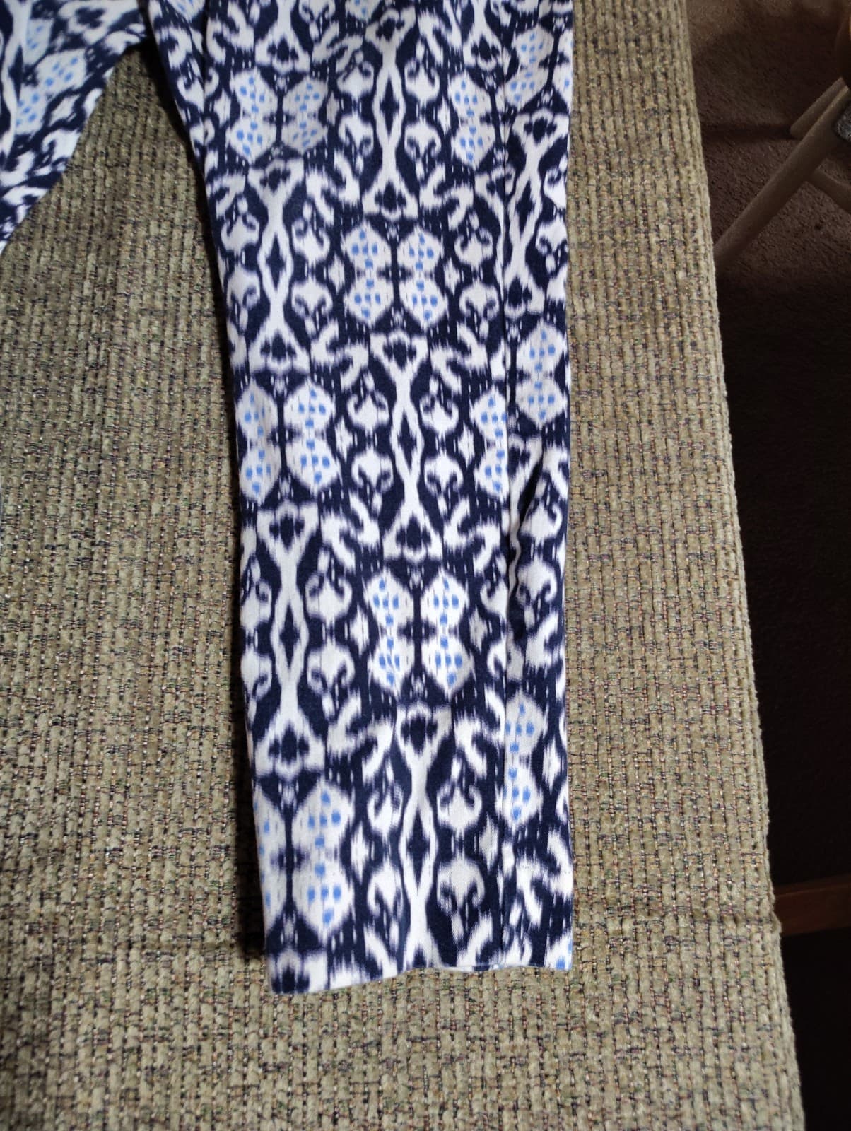 GAP Bi-Stretch Skinny Ankle Pants Ikat Blue Womens Size OP - Thumbnail 3