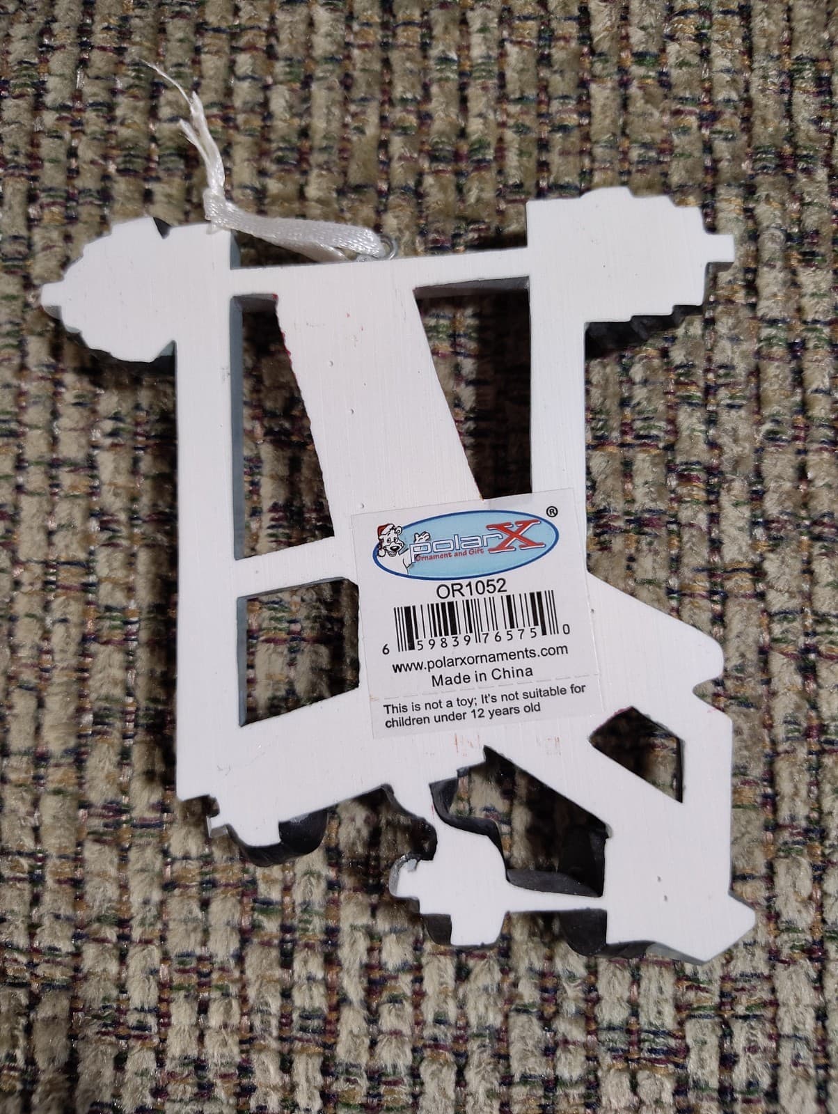 Weight Lifter Fitness Sport Personalized Christmas Tree Ornament - Thumbnail 2