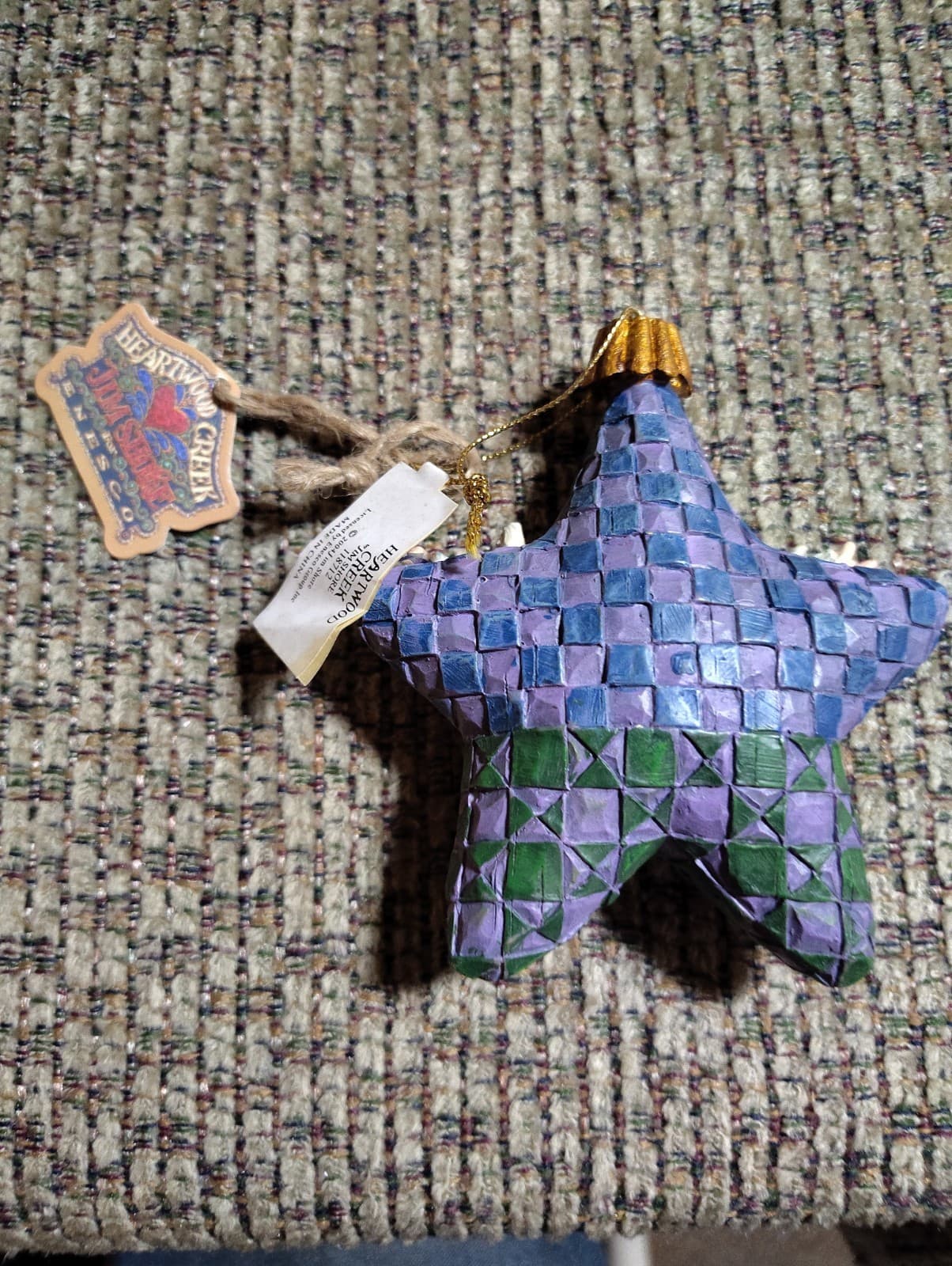 Jim Shore Star with Nativity Ornament Heartwood Creek Christmas 2004 Enesco - Thumbnail 3