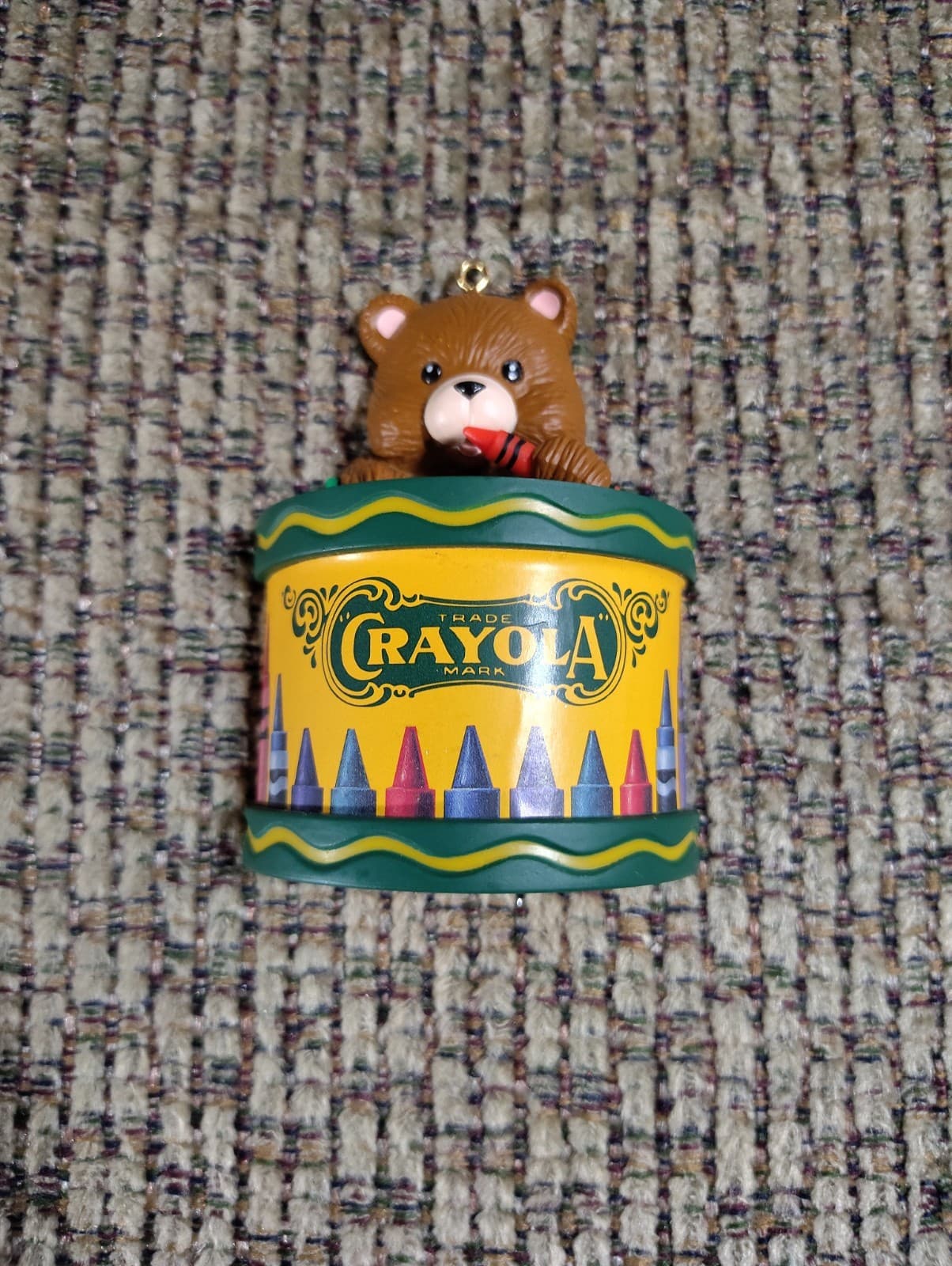 Crayola Bear Ornament Binney & Smith 3 1/4"