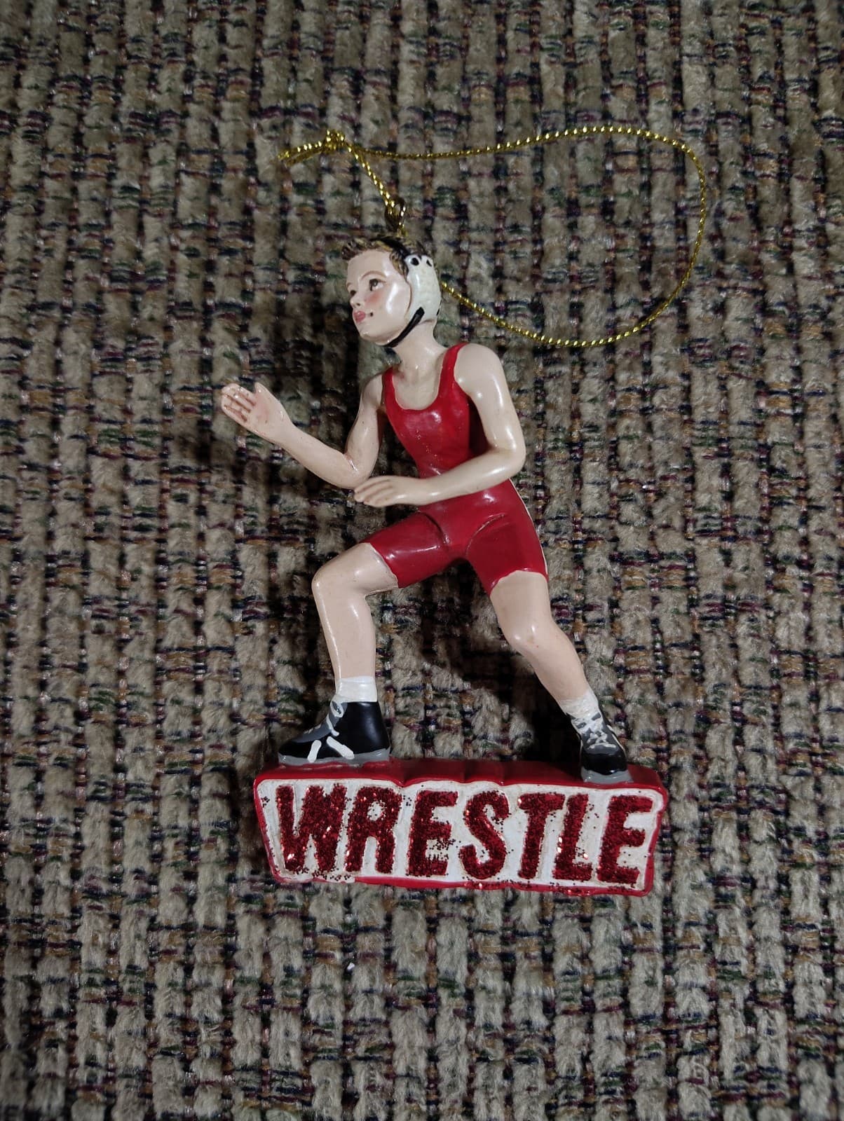 Wrestling Boy Ornament