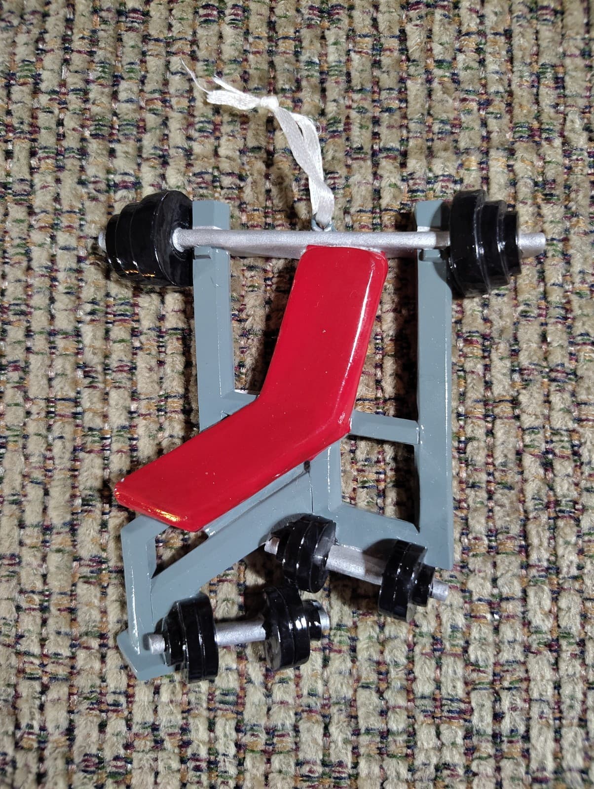 Weight Lifter Fitness Sport Personalized Christmas Tree Ornament